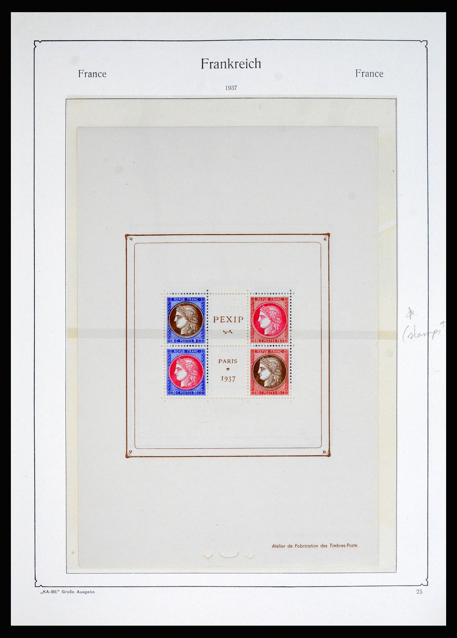 37187 007 - Postzegelverzameling 37187 Frankrijk 1932-1966.