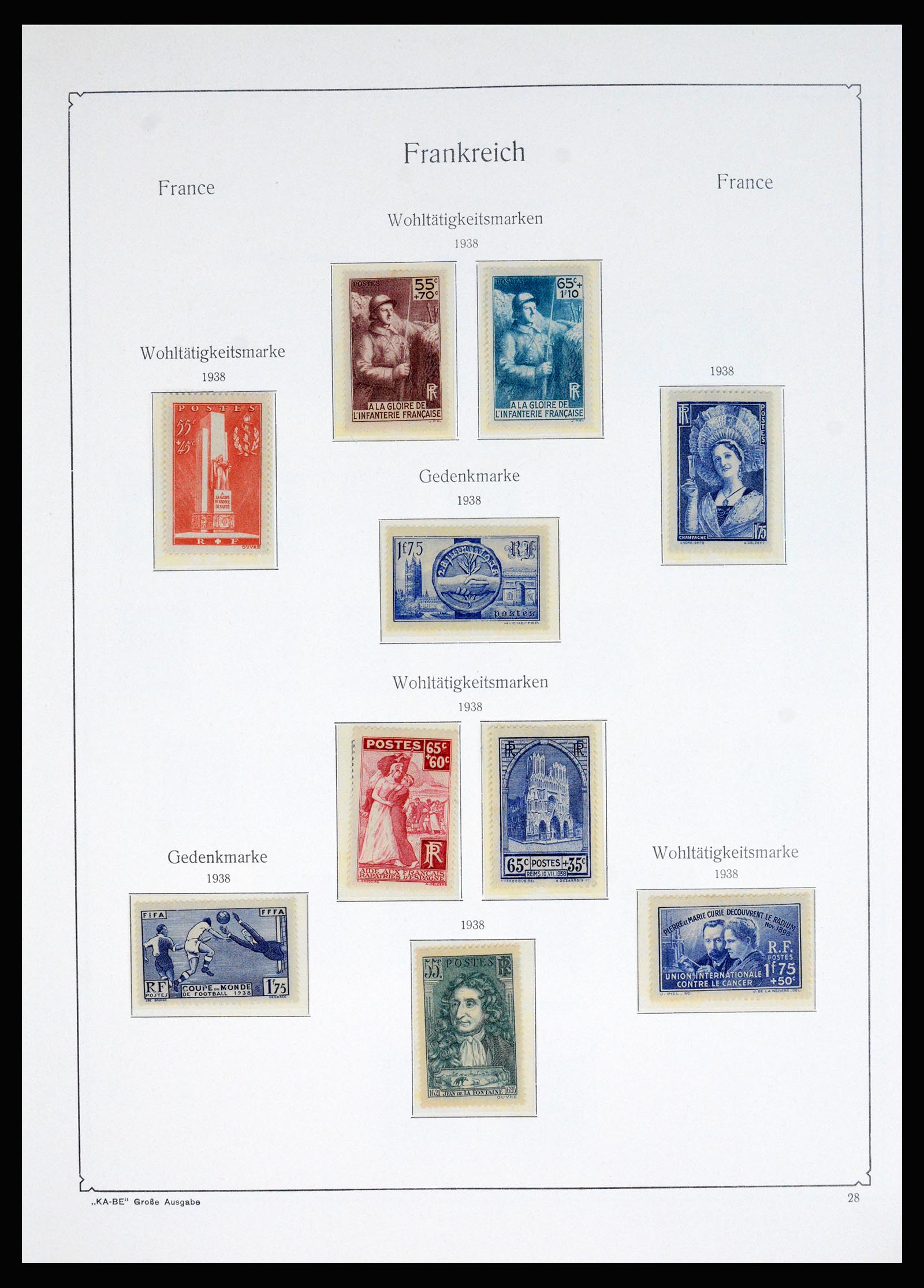 37187 010 - Postzegelverzameling 37187 Frankrijk 1932-1966.