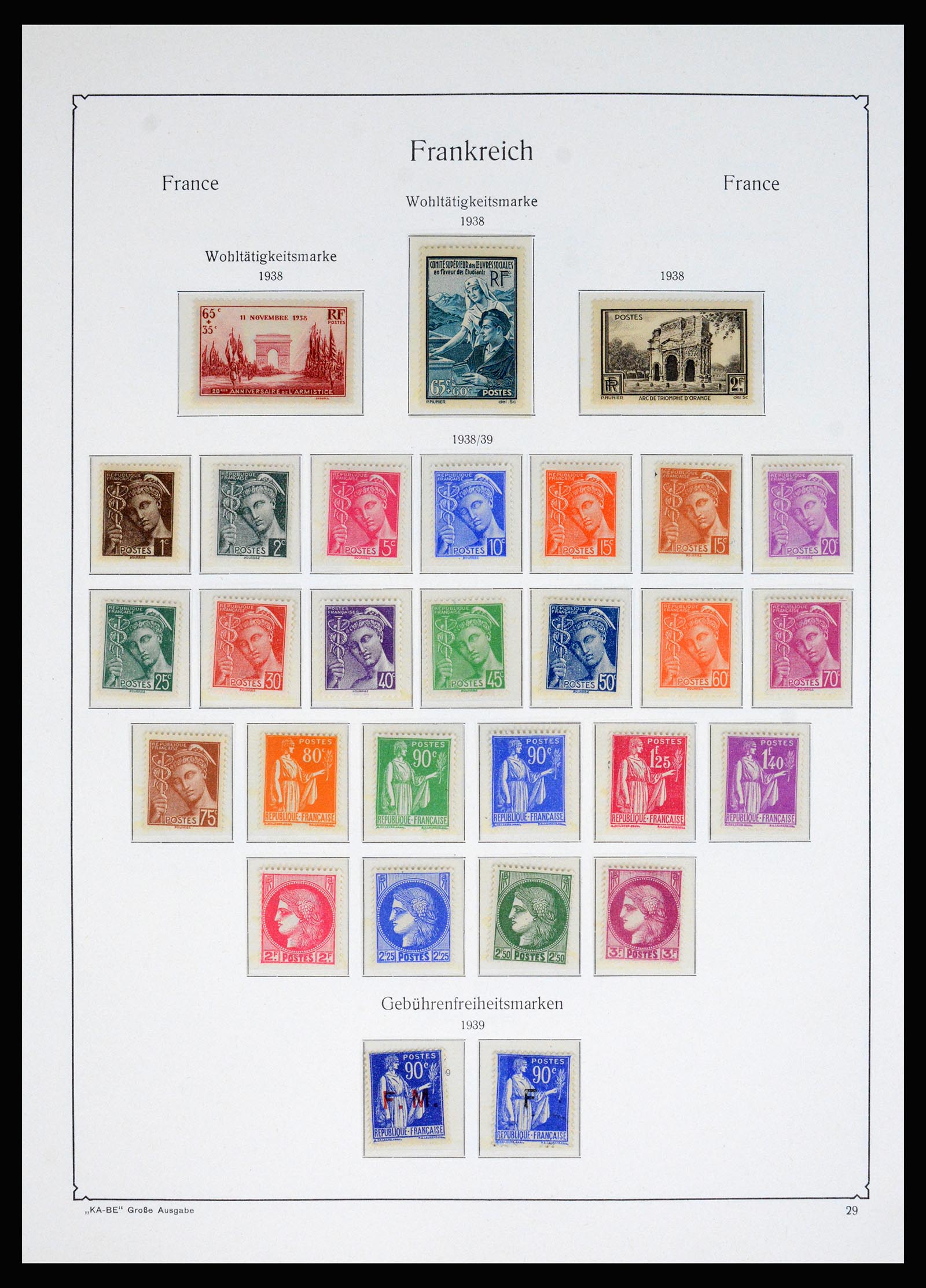 37187 011 - Stamp collection 37187 France 1932-1966.