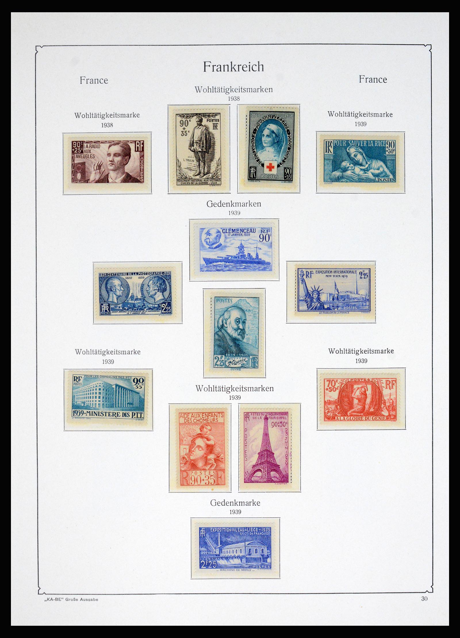 37187 012 - Postzegelverzameling 37187 Frankrijk 1932-1966.