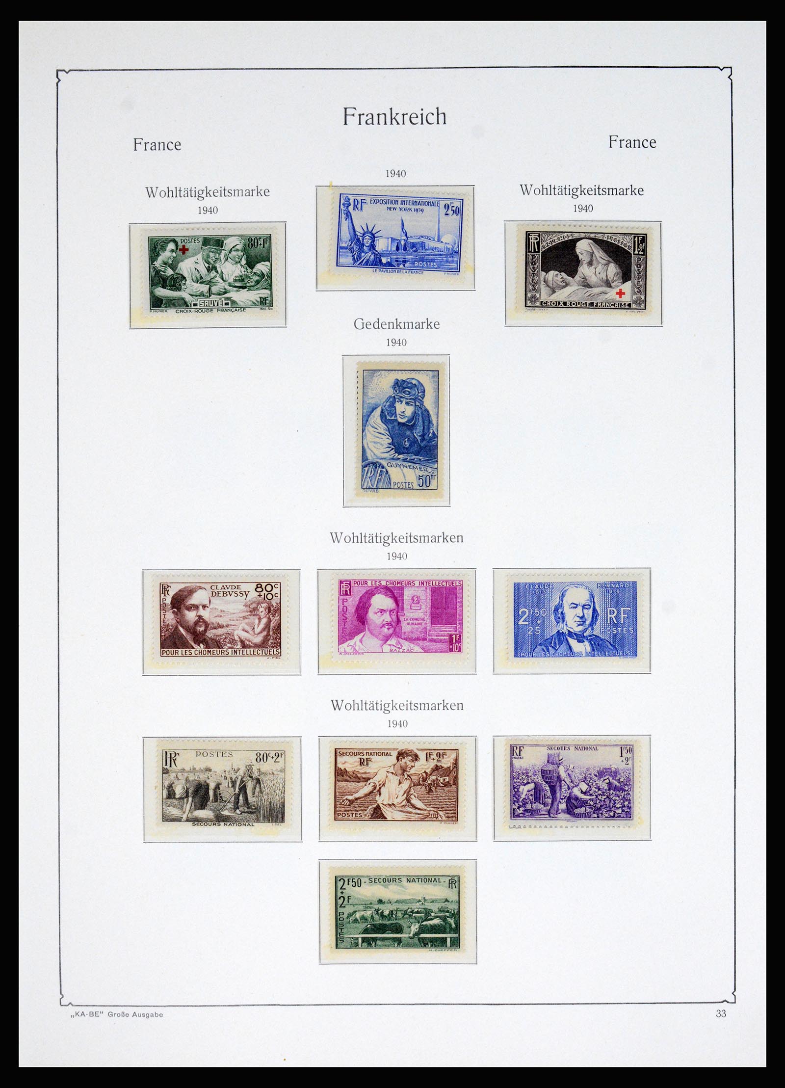 37187 015 - Postzegelverzameling 37187 Frankrijk 1932-1966.