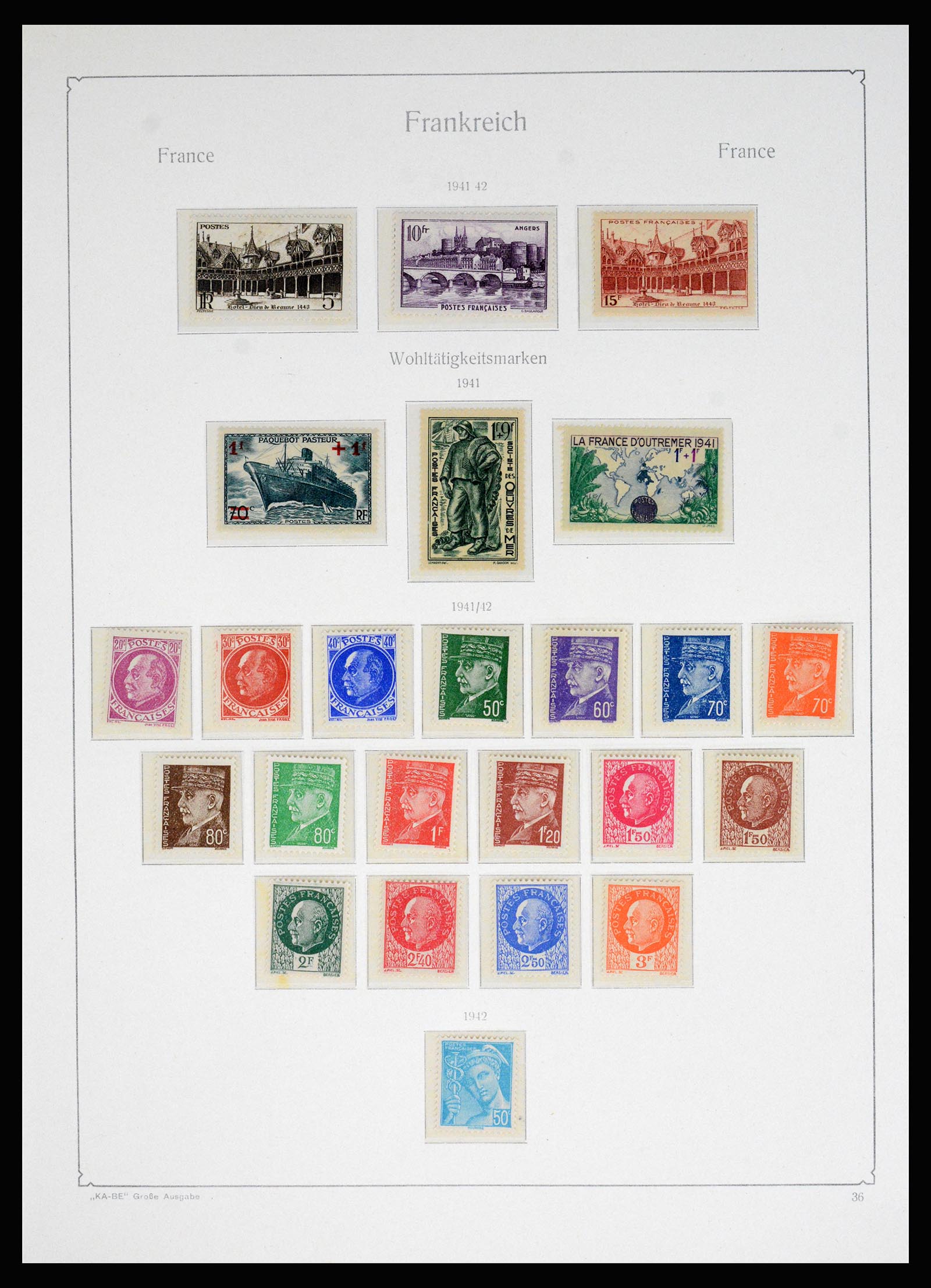 37187 018 - Postzegelverzameling 37187 Frankrijk 1932-1966.