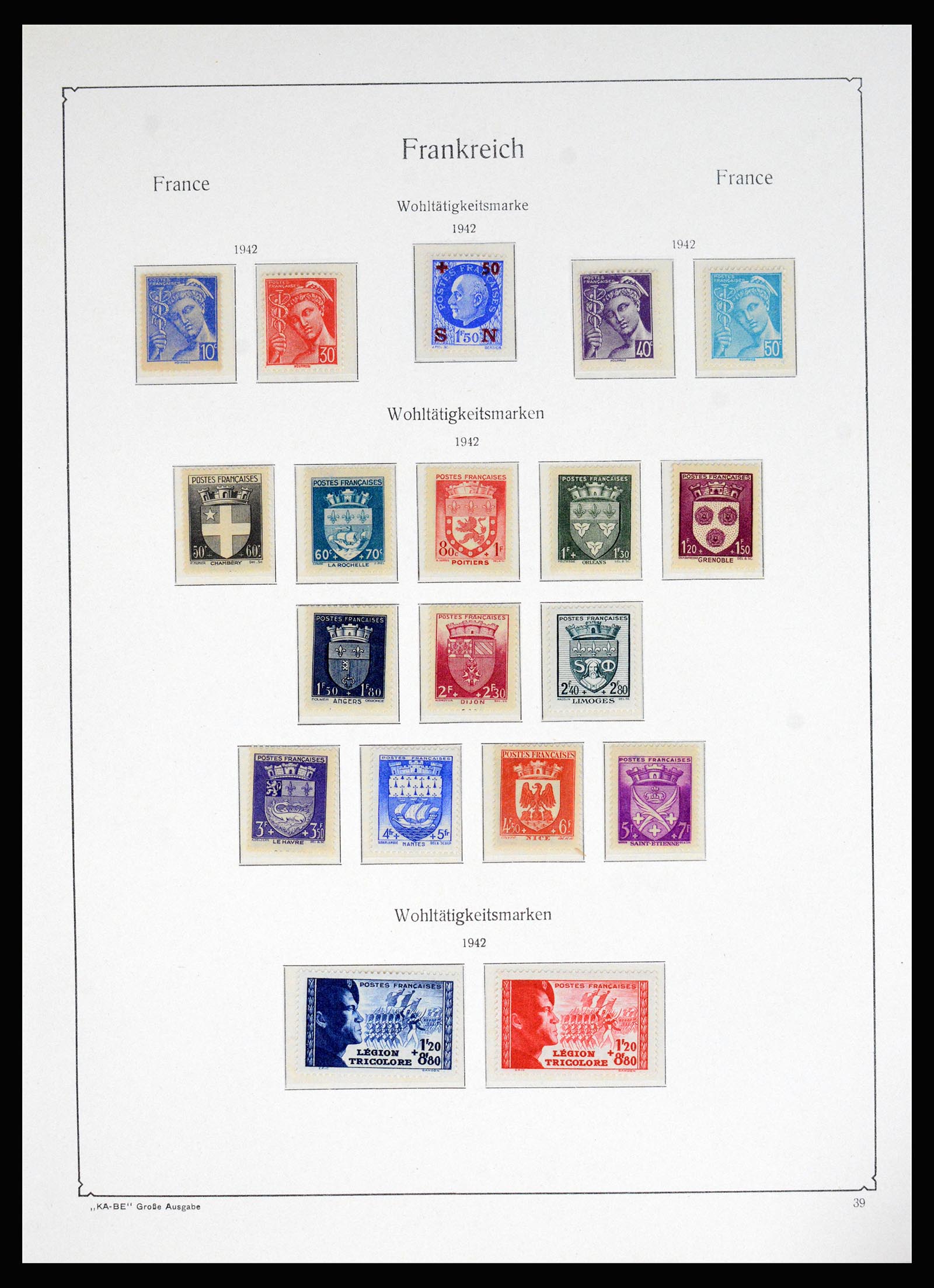 37187 021 - Postzegelverzameling 37187 Frankrijk 1932-1966.