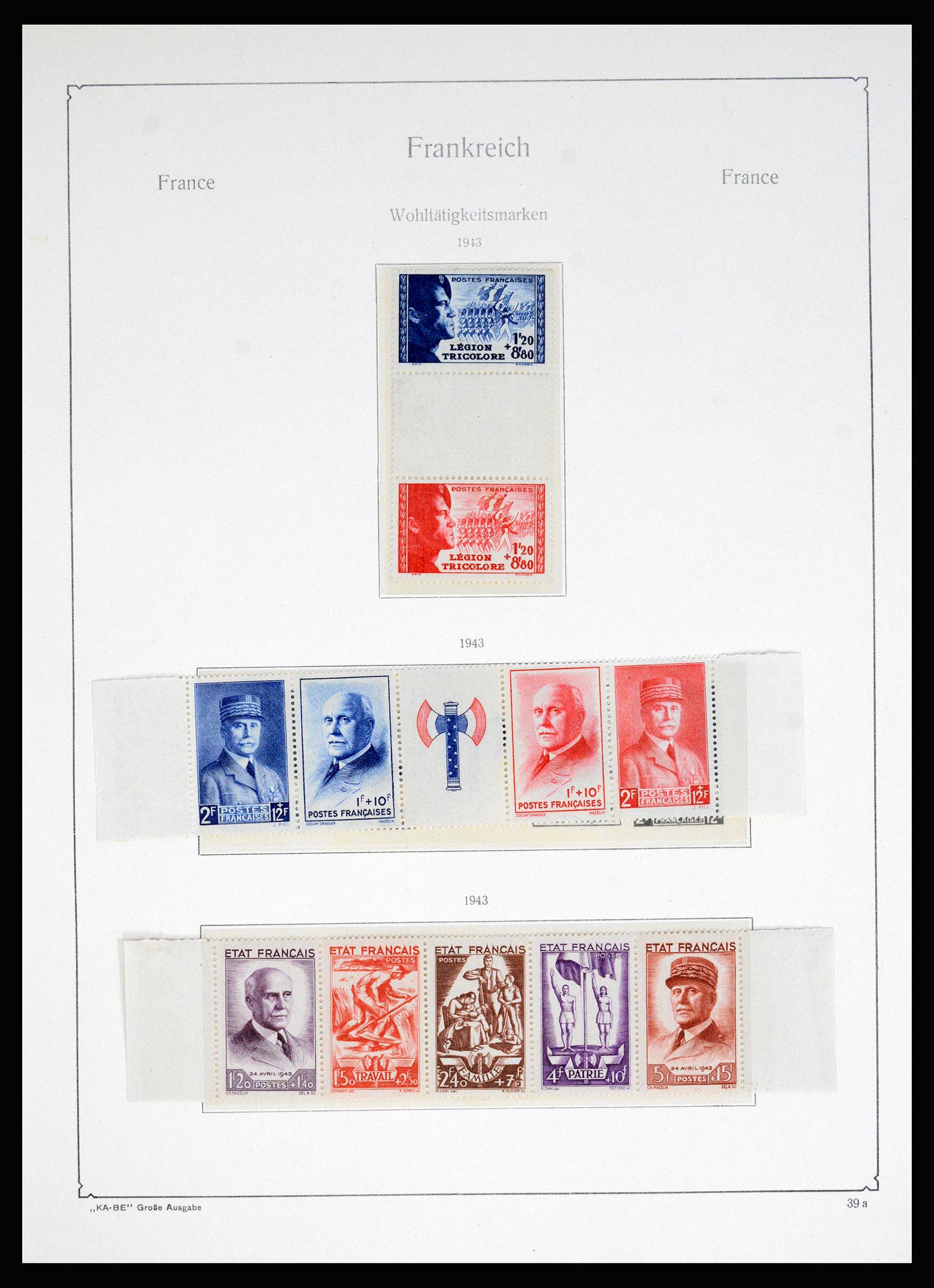 37187 022 - Postzegelverzameling 37187 Frankrijk 1932-1966.