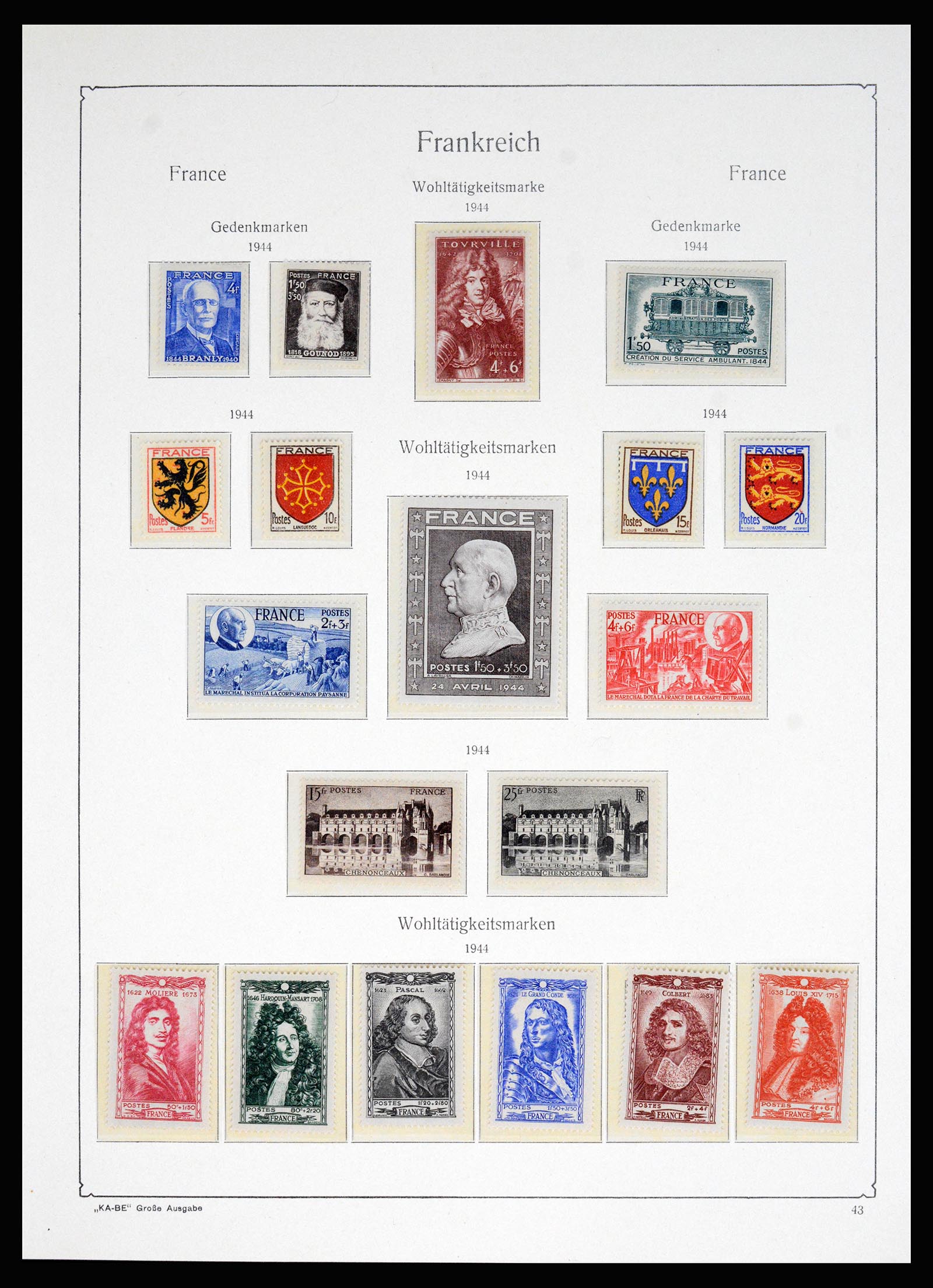 37187 026 - Postzegelverzameling 37187 Frankrijk 1932-1966.