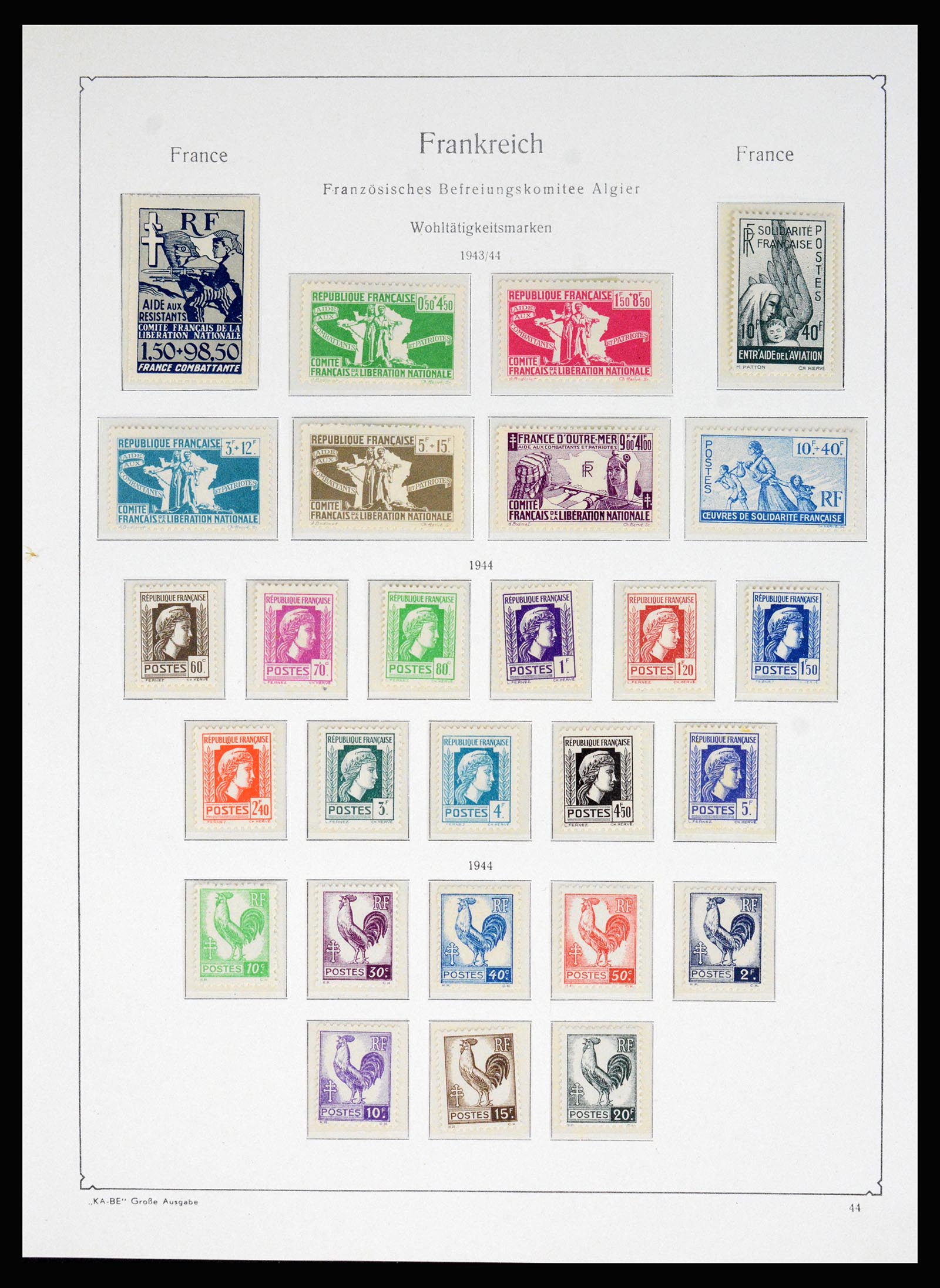 37187 027 - Postzegelverzameling 37187 Frankrijk 1932-1966.