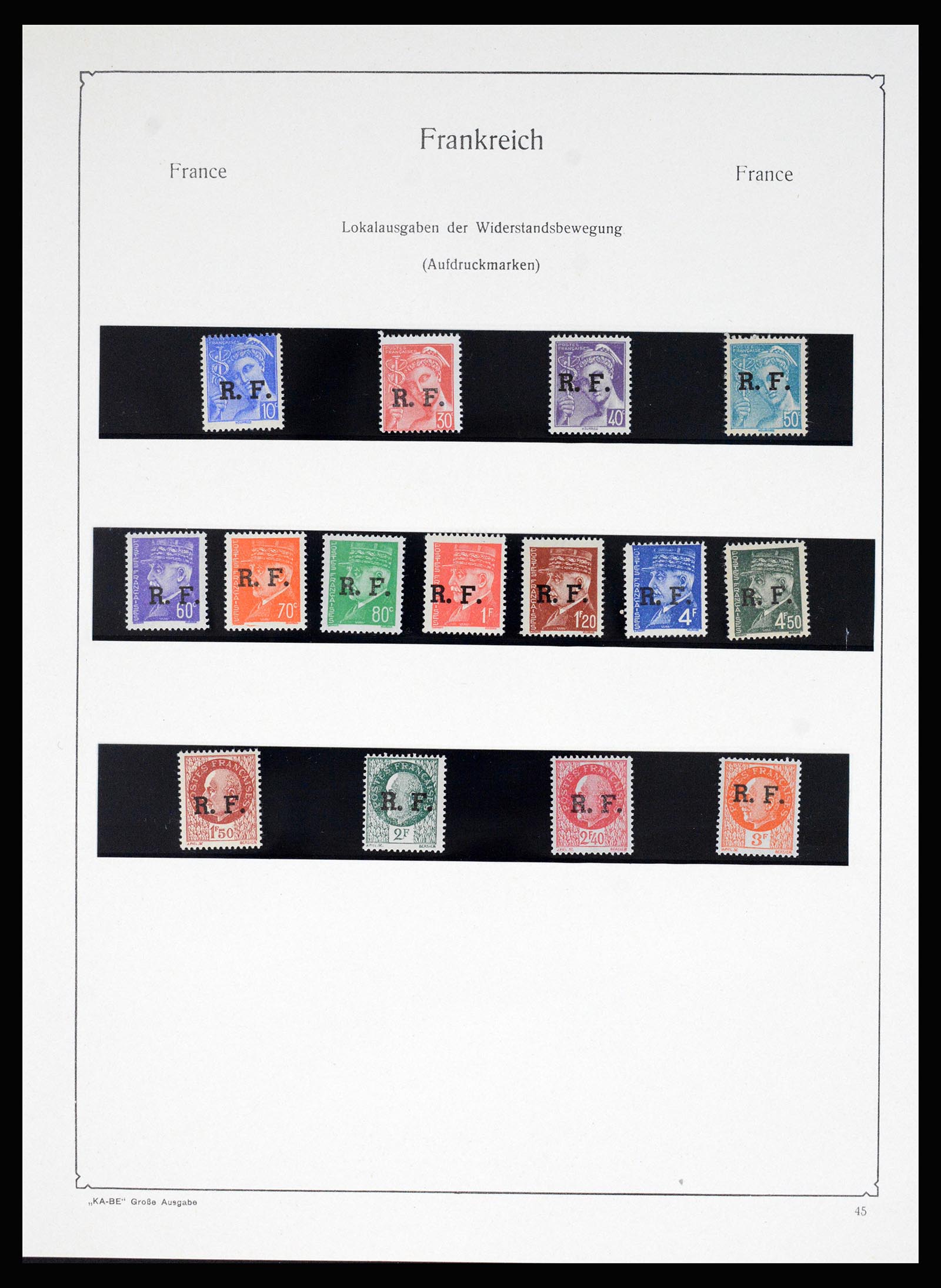 37187 028 - Postzegelverzameling 37187 Frankrijk 1932-1966.