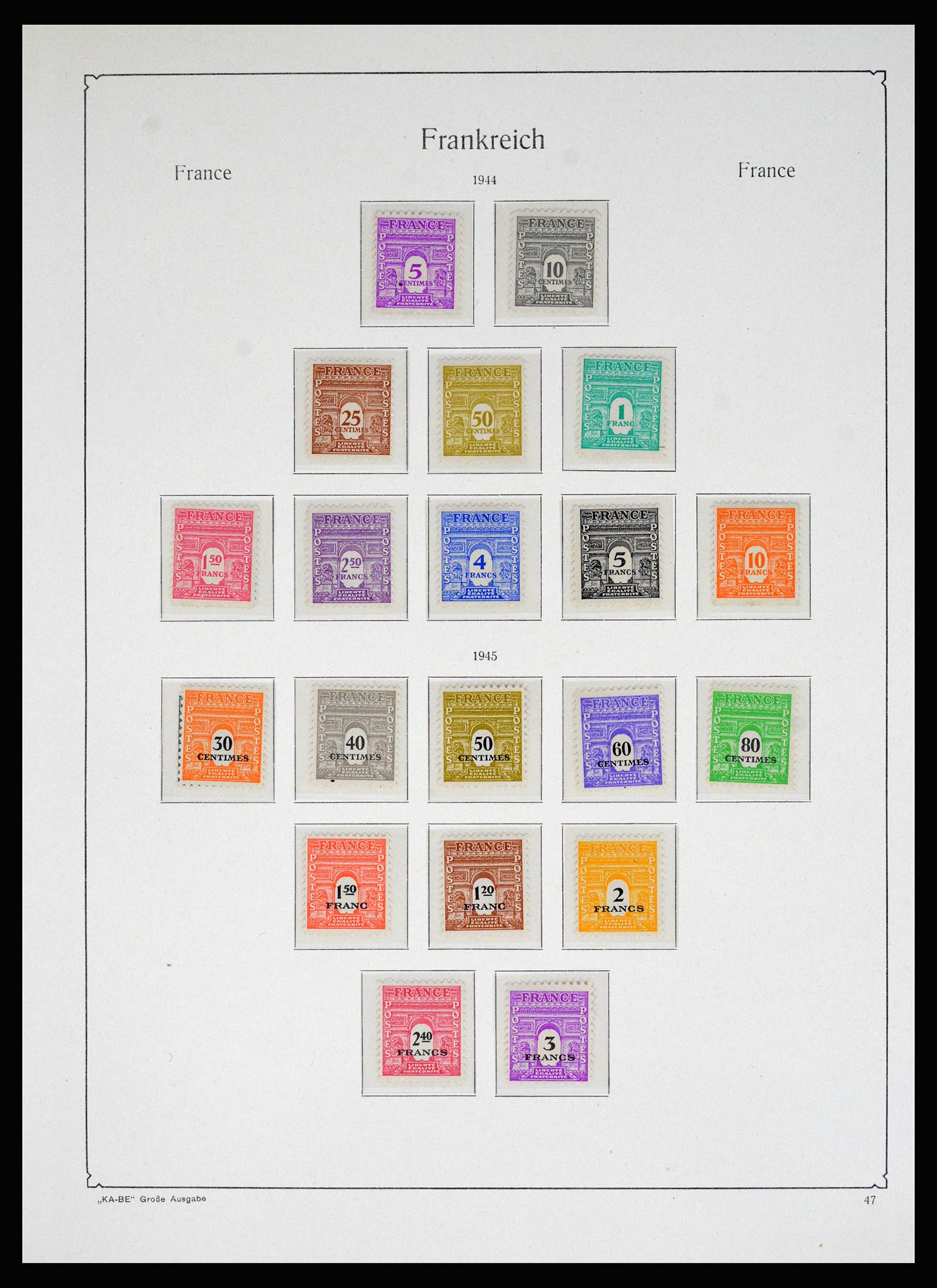 37187 031 - Postzegelverzameling 37187 Frankrijk 1932-1966.