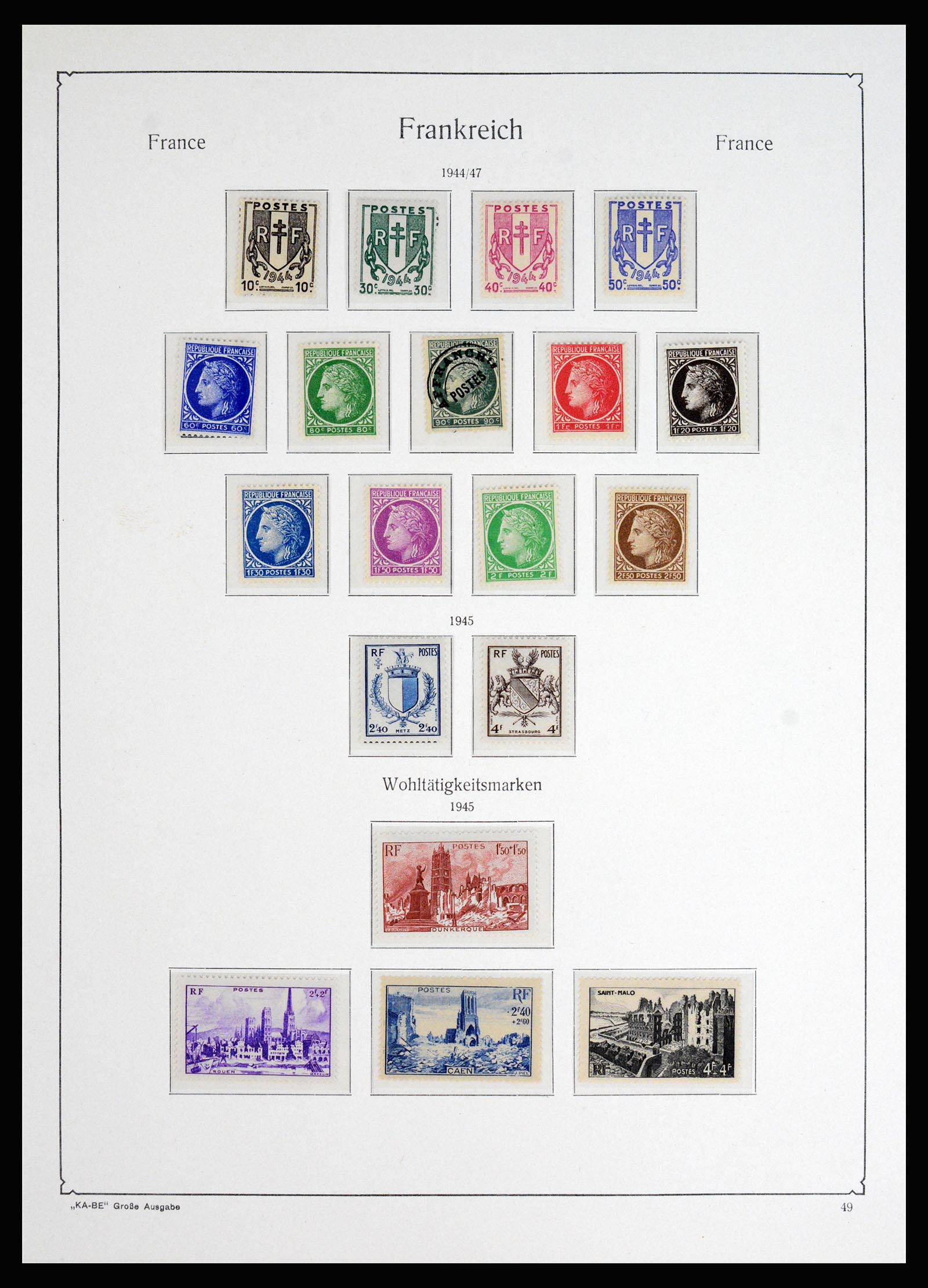 37187 033 - Postzegelverzameling 37187 Frankrijk 1932-1966.
