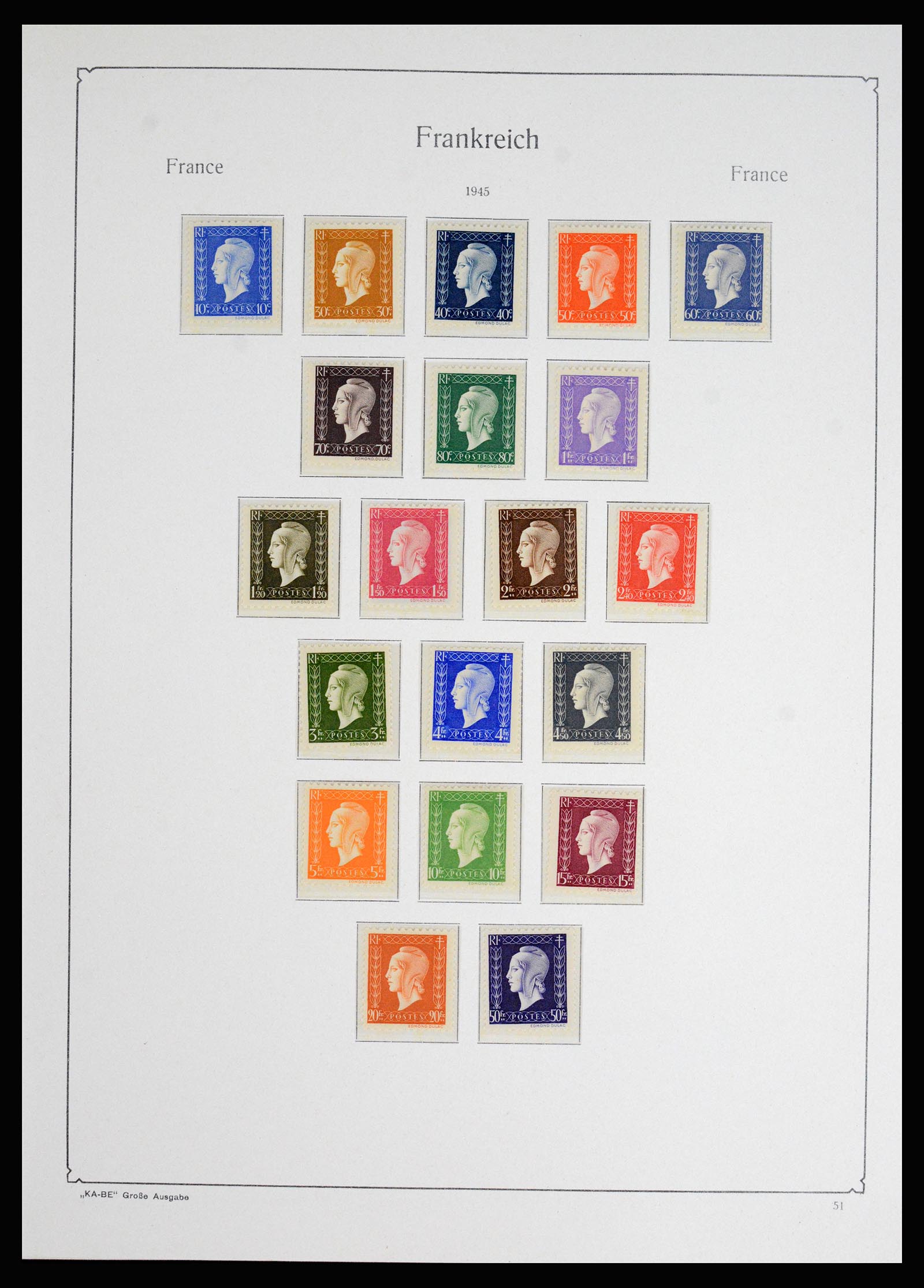 37187 035 - Postzegelverzameling 37187 Frankrijk 1932-1966.