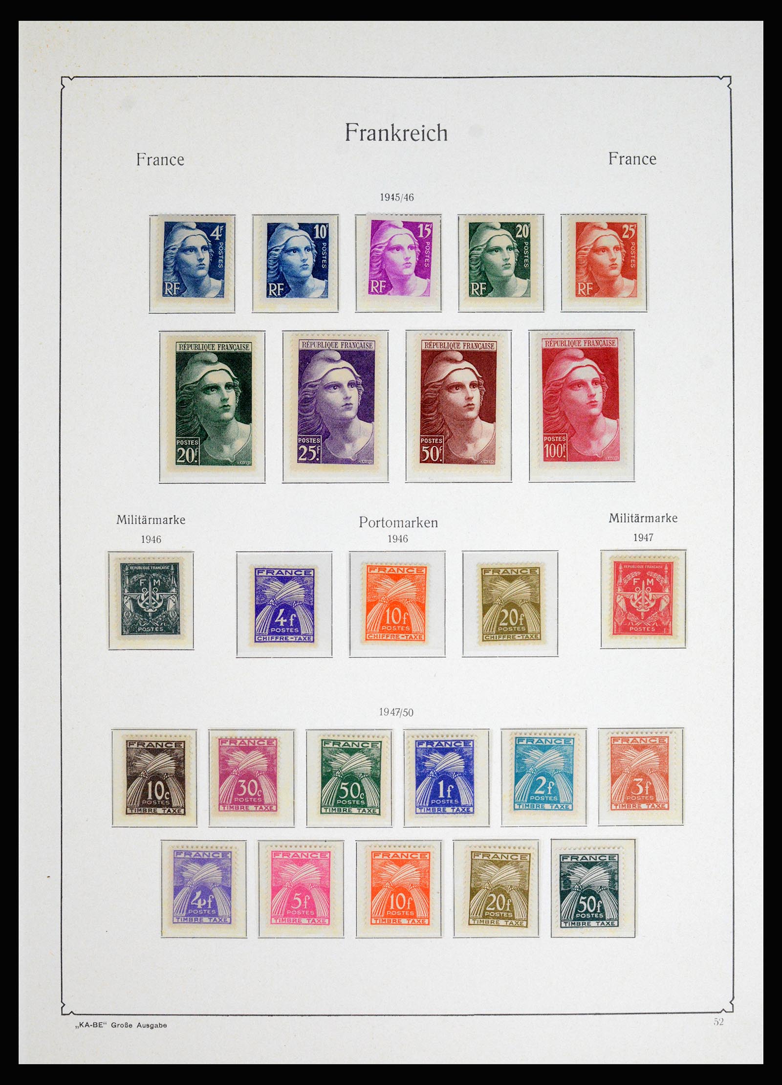 37187 036 - Postzegelverzameling 37187 Frankrijk 1932-1966.
