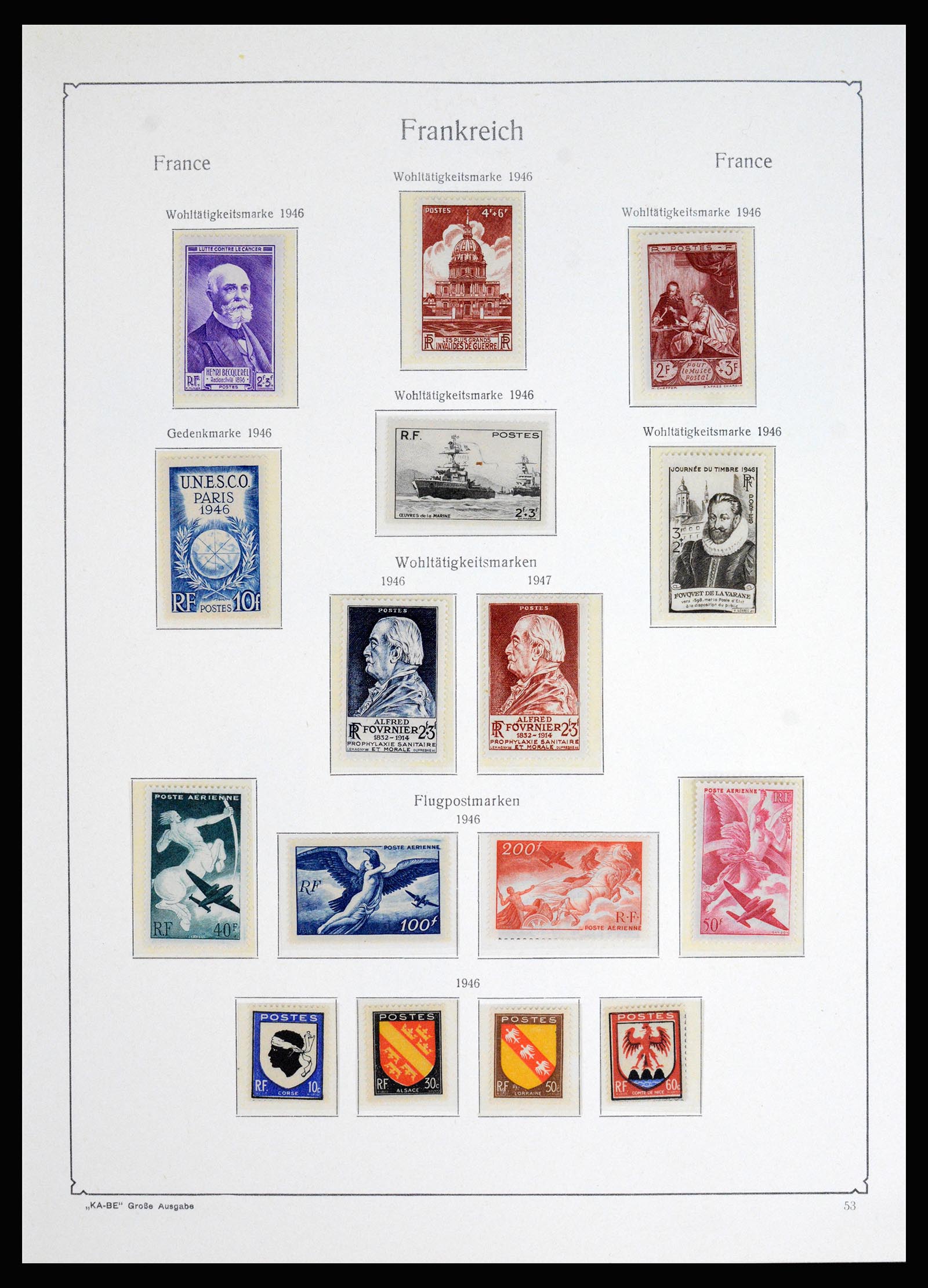 37187 037 - Postzegelverzameling 37187 Frankrijk 1932-1966.