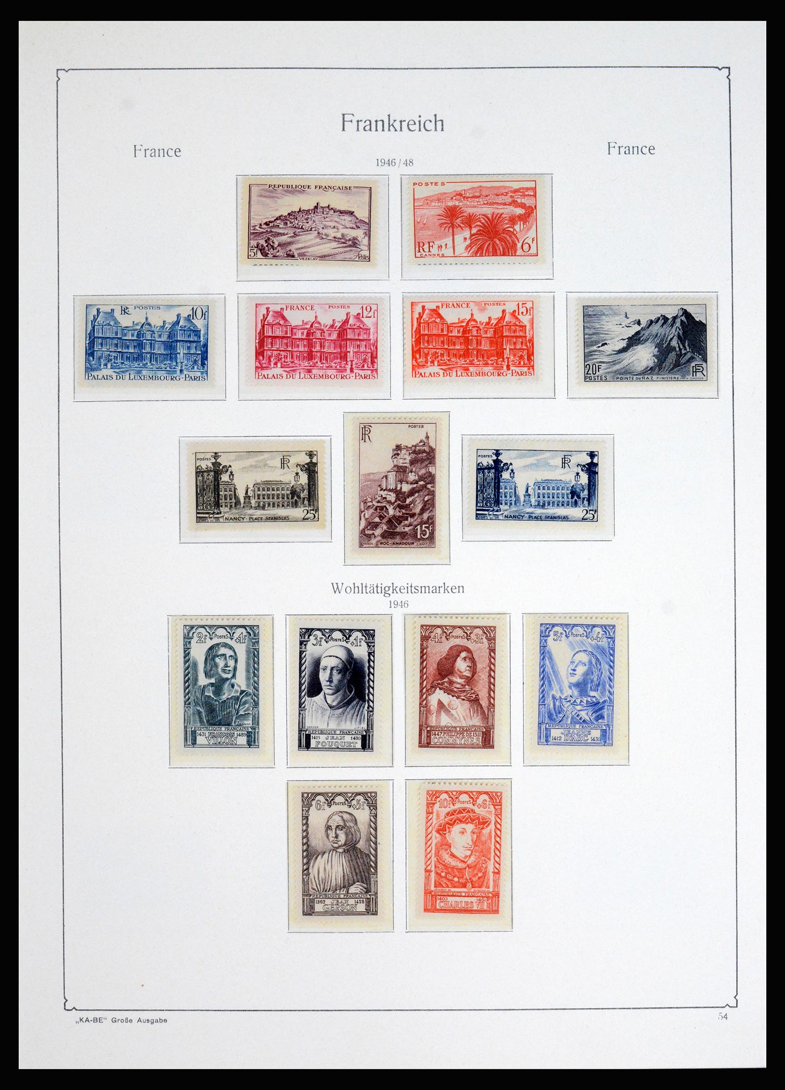 37187 038 - Postzegelverzameling 37187 Frankrijk 1932-1966.