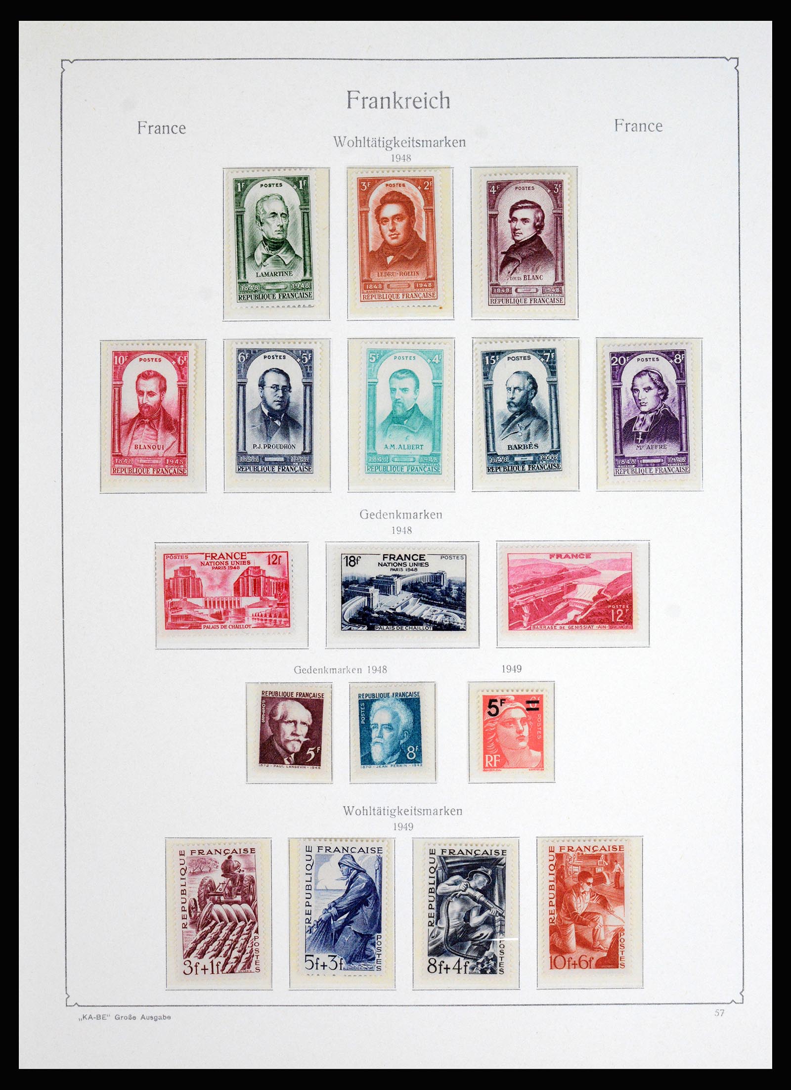 37187 041 - Postzegelverzameling 37187 Frankrijk 1932-1966.