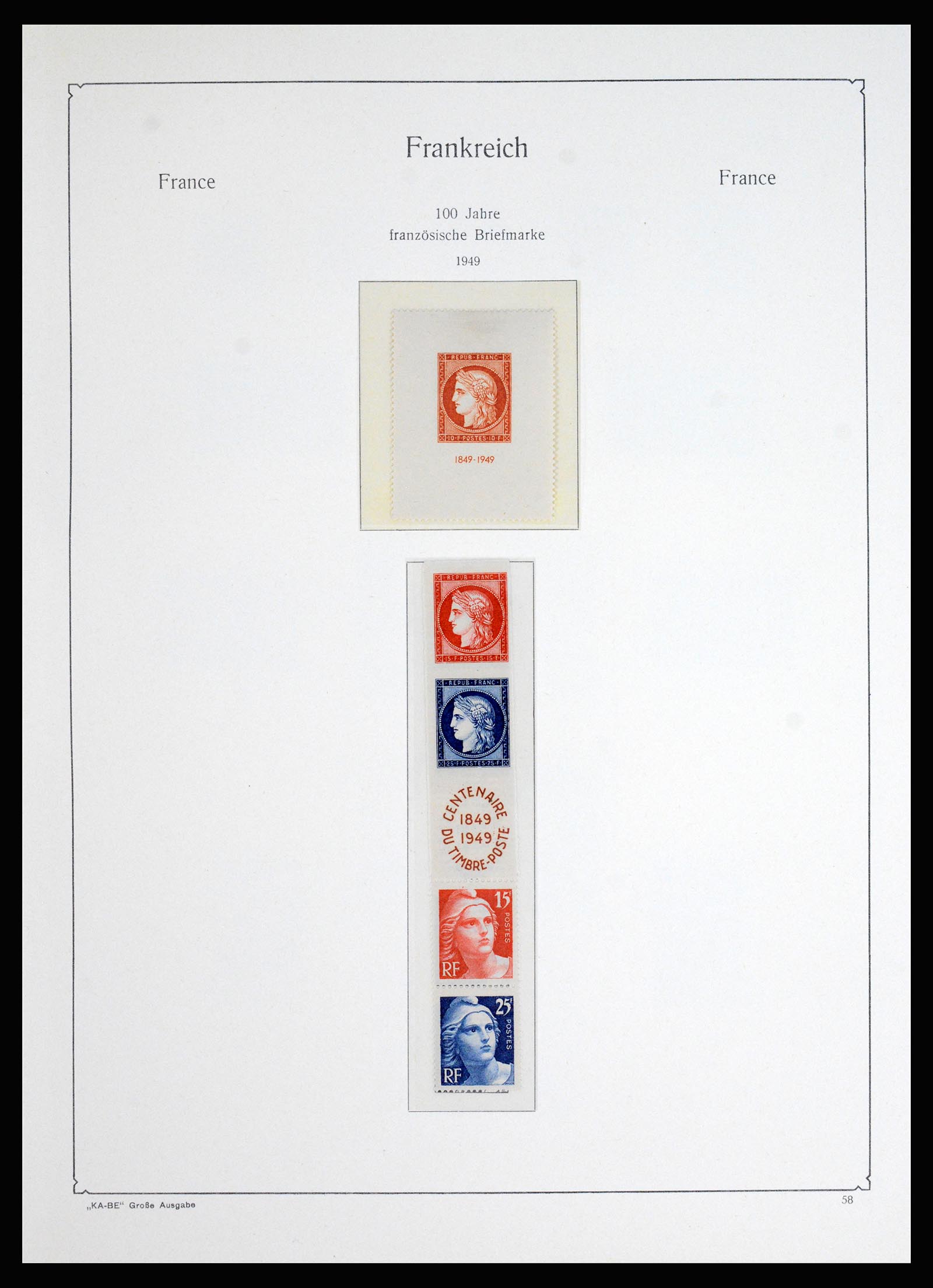 37187 042 - Postzegelverzameling 37187 Frankrijk 1932-1966.