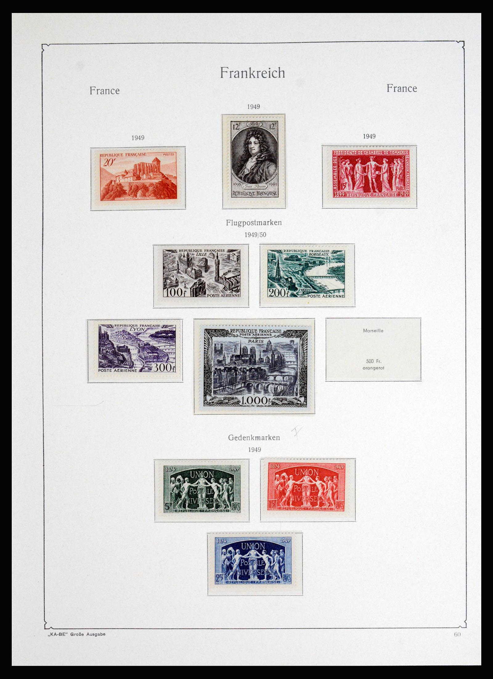 37187 044 - Postzegelverzameling 37187 Frankrijk 1932-1966.