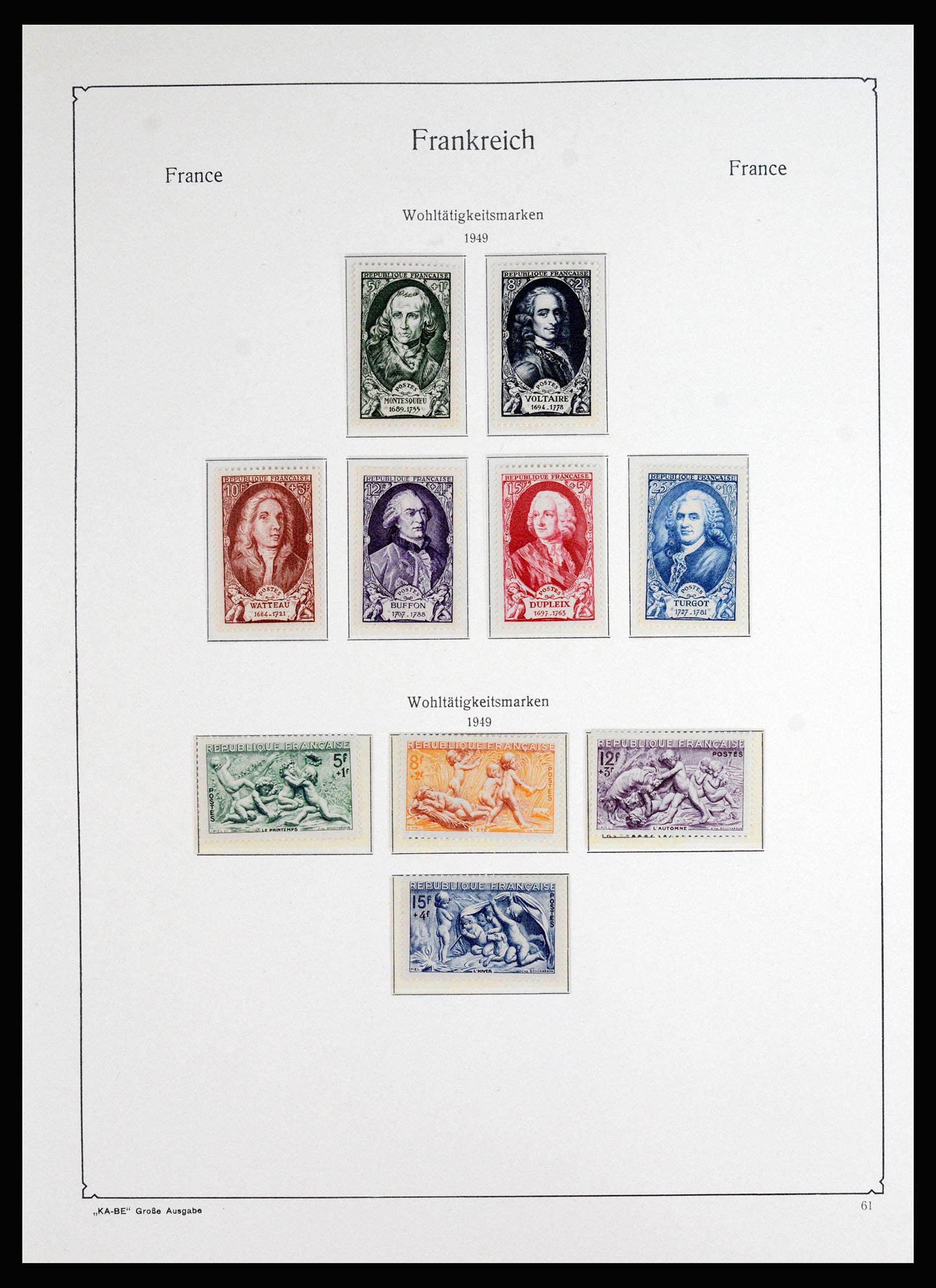 37187 045 - Postzegelverzameling 37187 Frankrijk 1932-1966.
