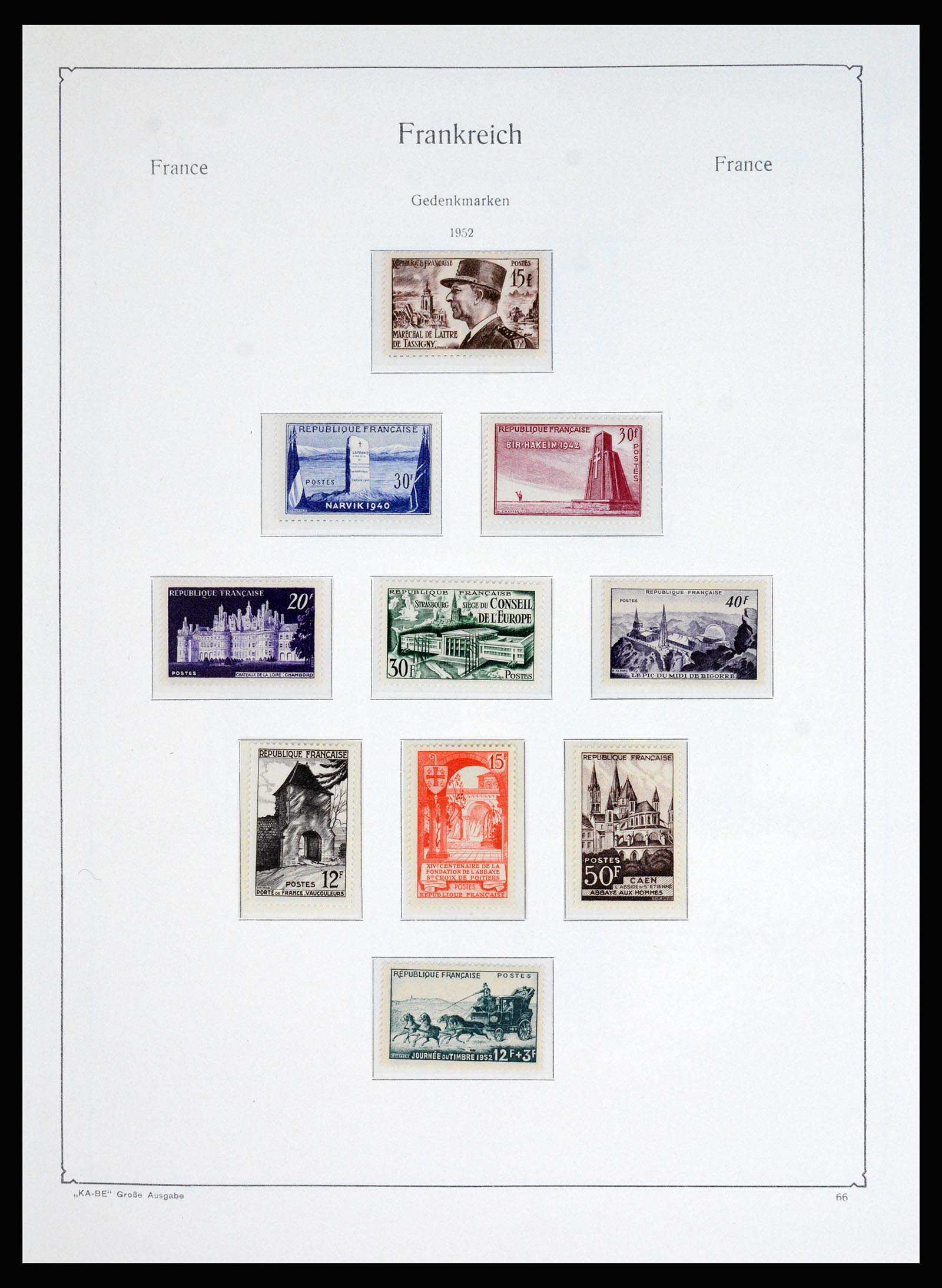 37187 050 - Postzegelverzameling 37187 Frankrijk 1932-1966.
