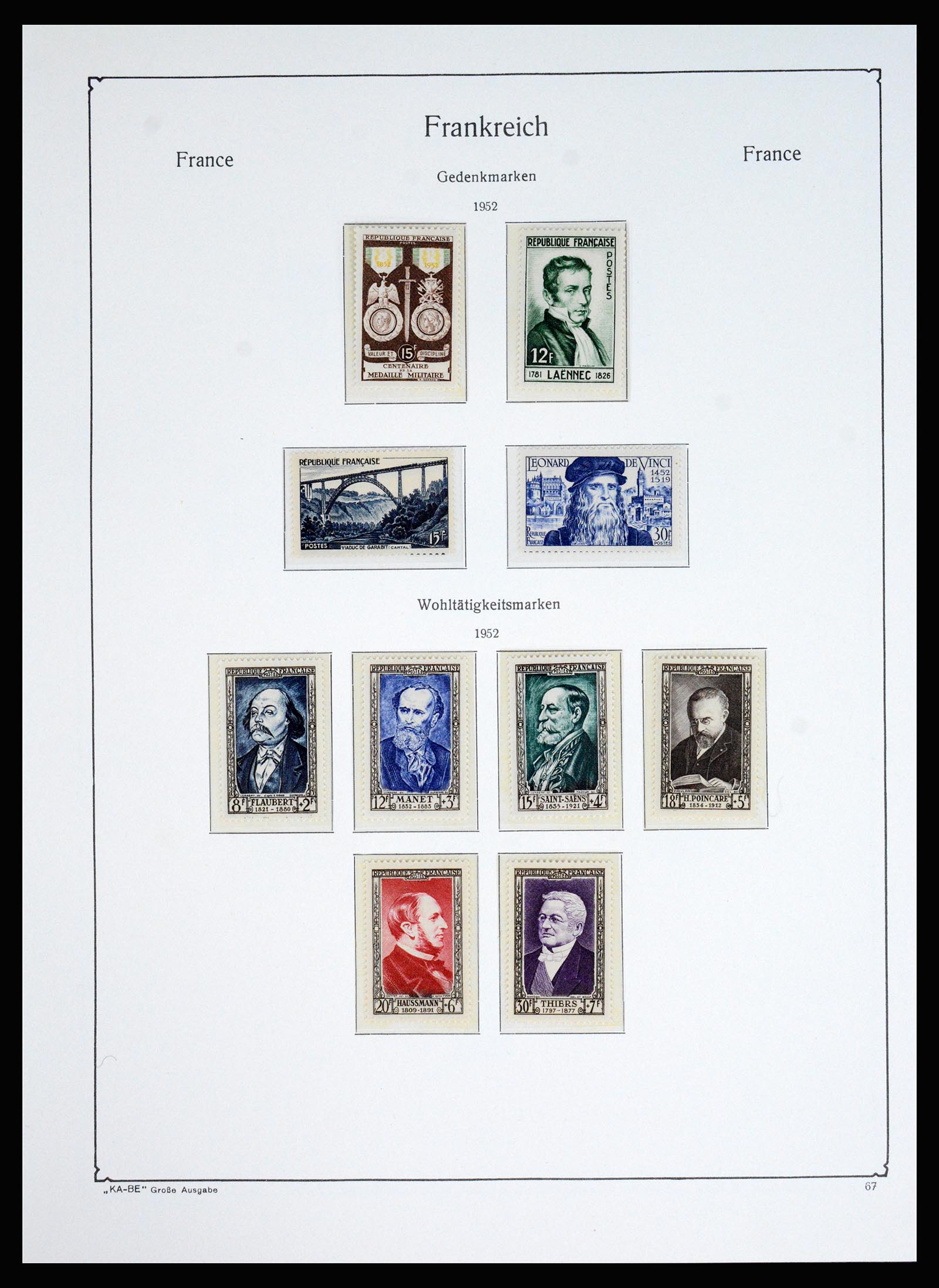 37187 051 - Postzegelverzameling 37187 Frankrijk 1932-1966.