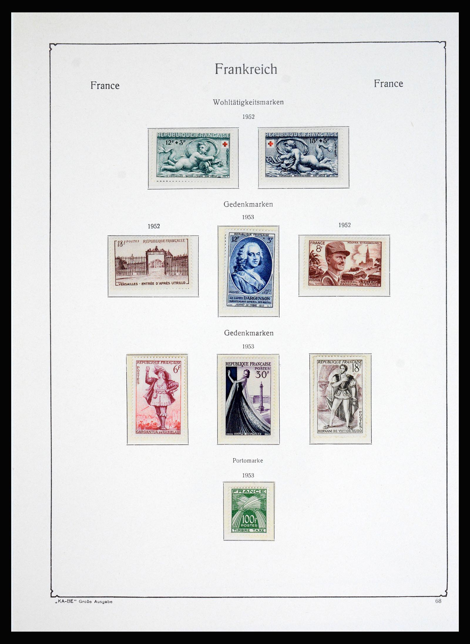 37187 052 - Postzegelverzameling 37187 Frankrijk 1932-1966.