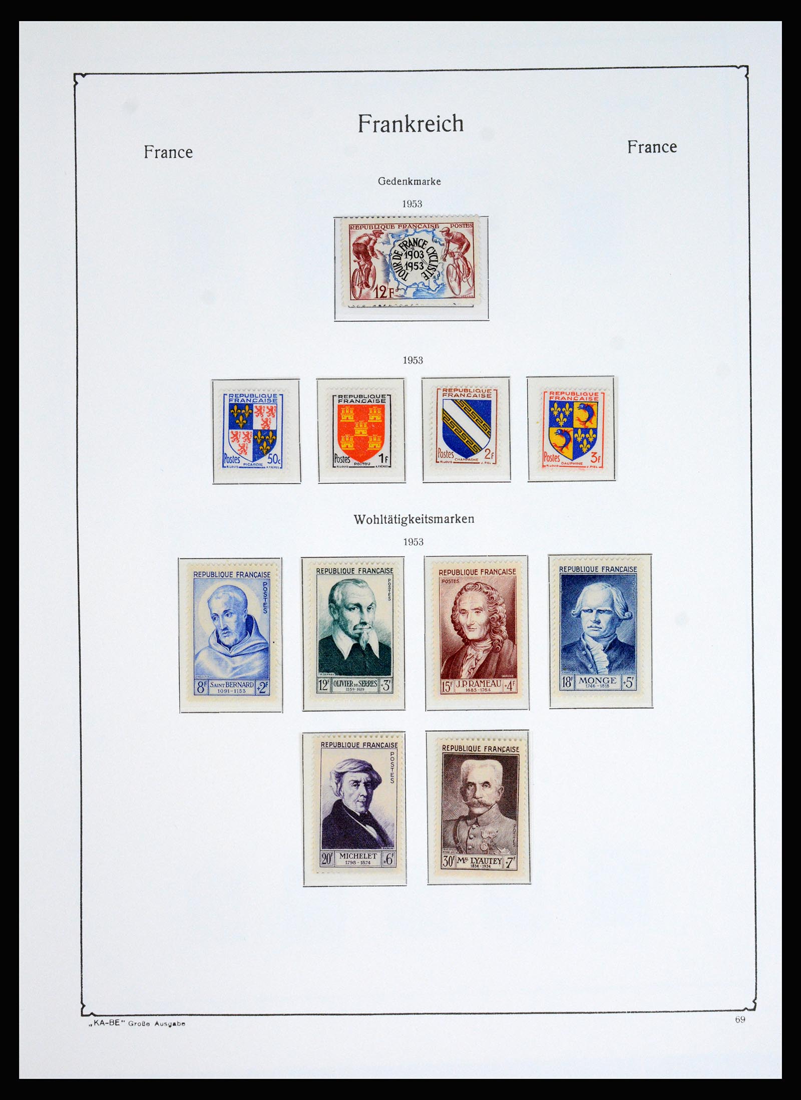 37187 053 - Postzegelverzameling 37187 Frankrijk 1932-1966.