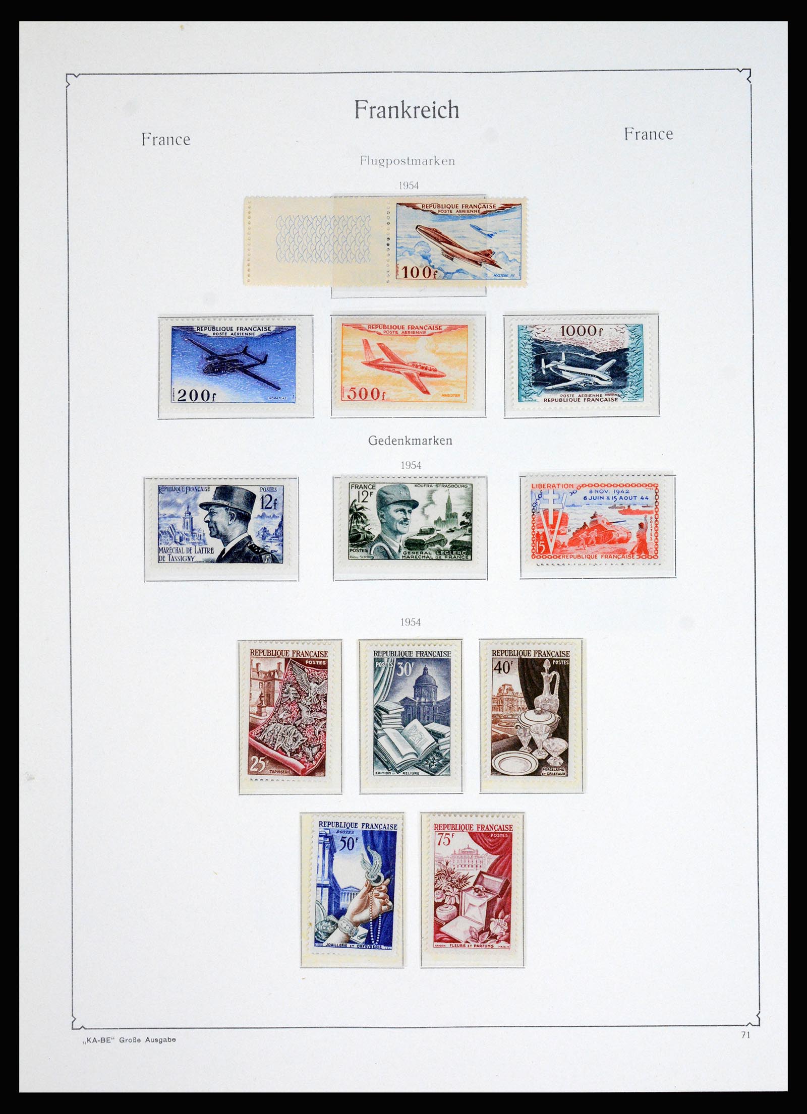 37187 055 - Postzegelverzameling 37187 Frankrijk 1932-1966.