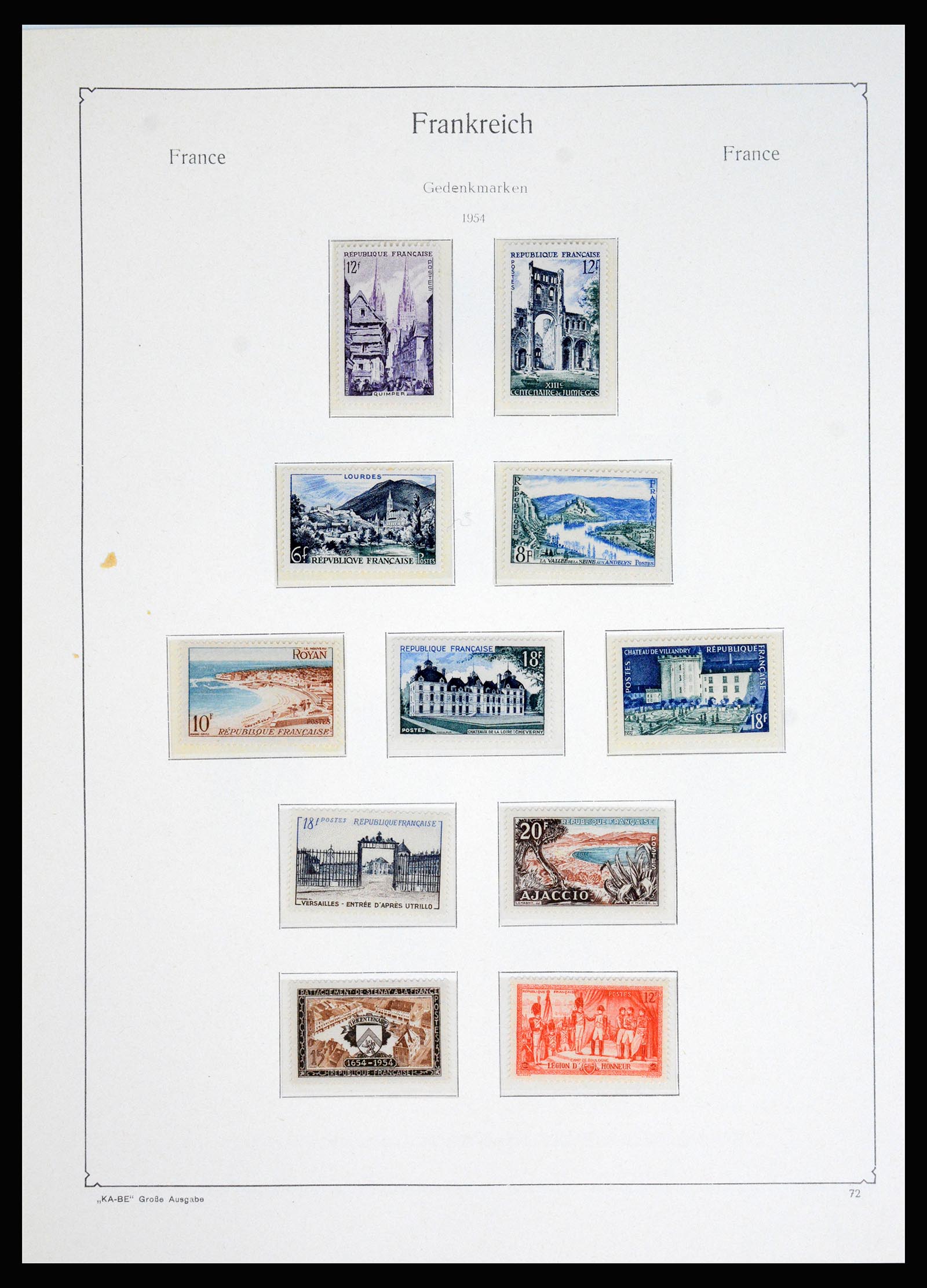 37187 056 - Postzegelverzameling 37187 Frankrijk 1932-1966.