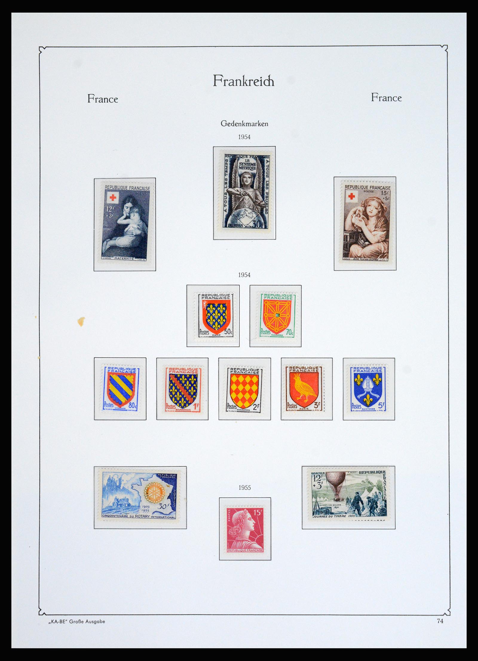 37187 058 - Postzegelverzameling 37187 Frankrijk 1932-1966.