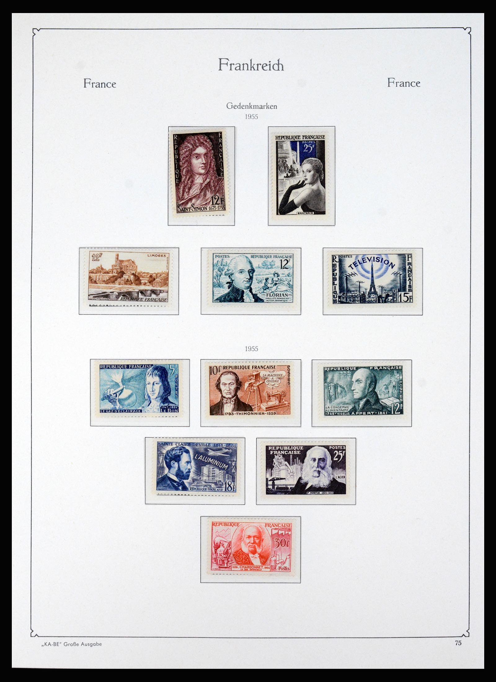 37187 059 - Postzegelverzameling 37187 Frankrijk 1932-1966.