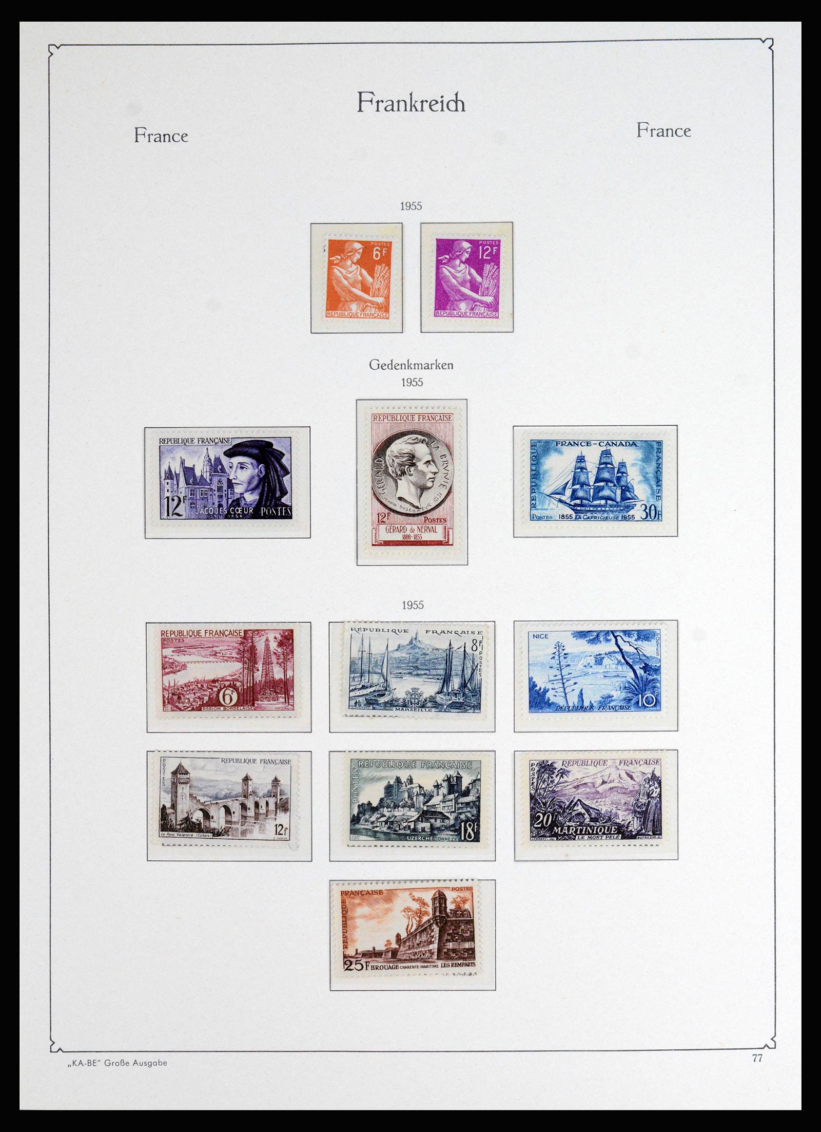 37187 061 - Postzegelverzameling 37187 Frankrijk 1932-1966.