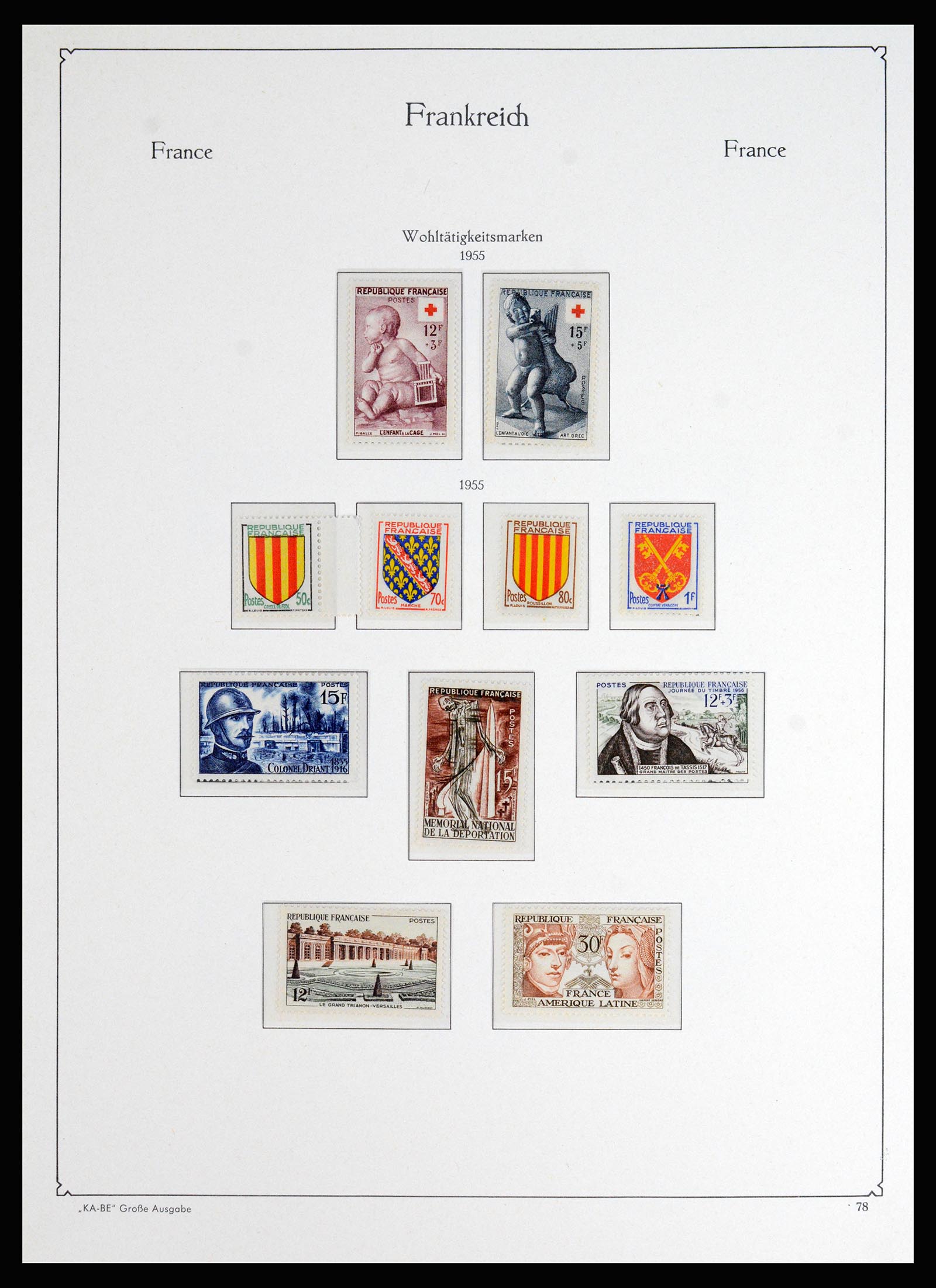 37187 062 - Postzegelverzameling 37187 Frankrijk 1932-1966.