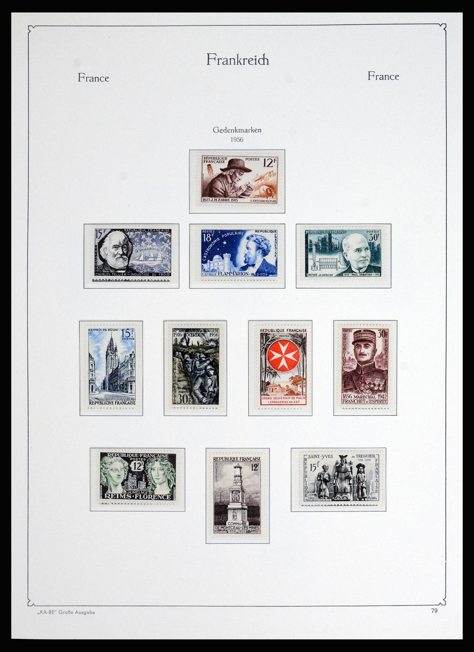 37187 063 - Postzegelverzameling 37187 Frankrijk 1932-1966.