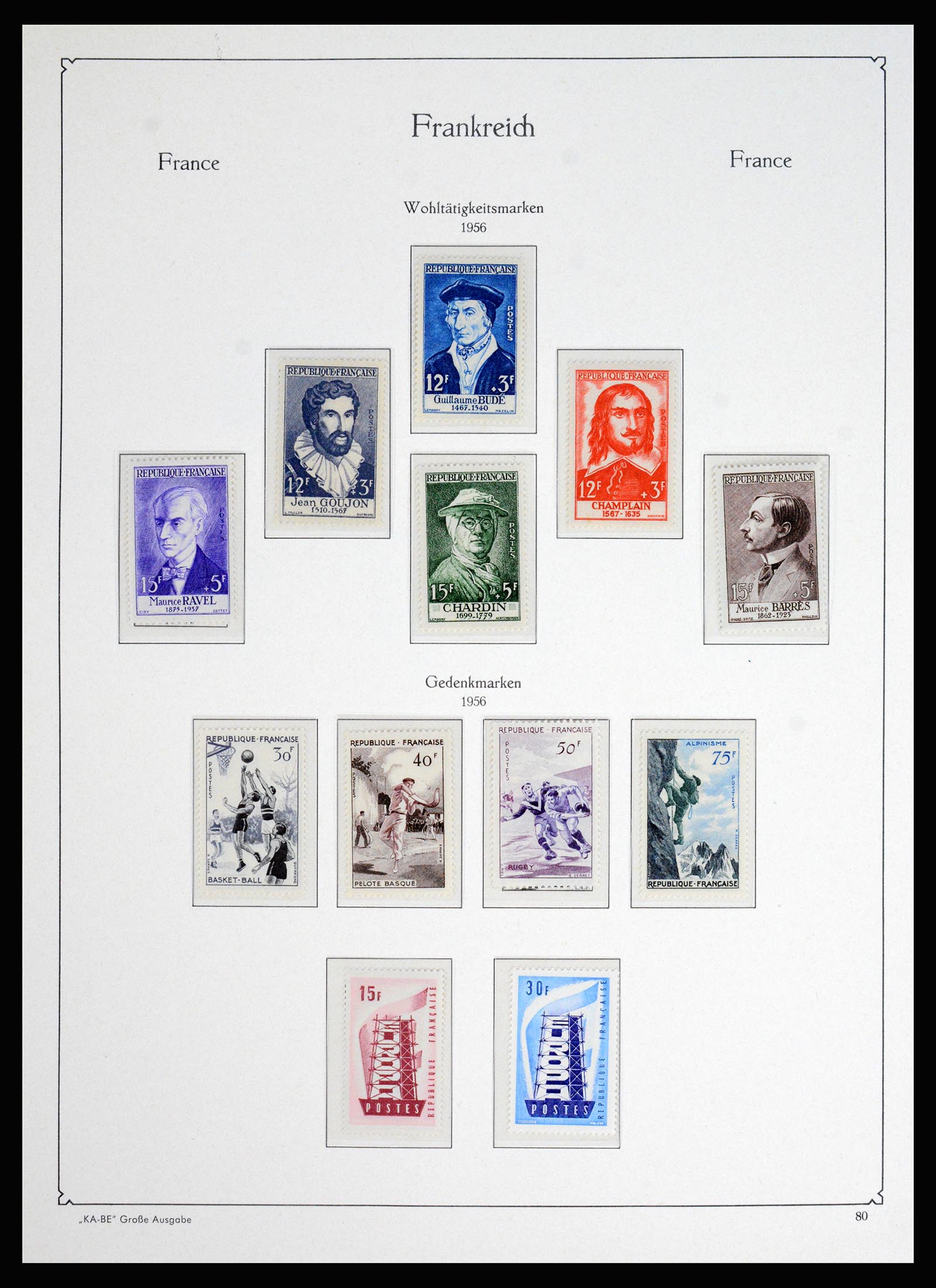 37187 064 - Postzegelverzameling 37187 Frankrijk 1932-1966.