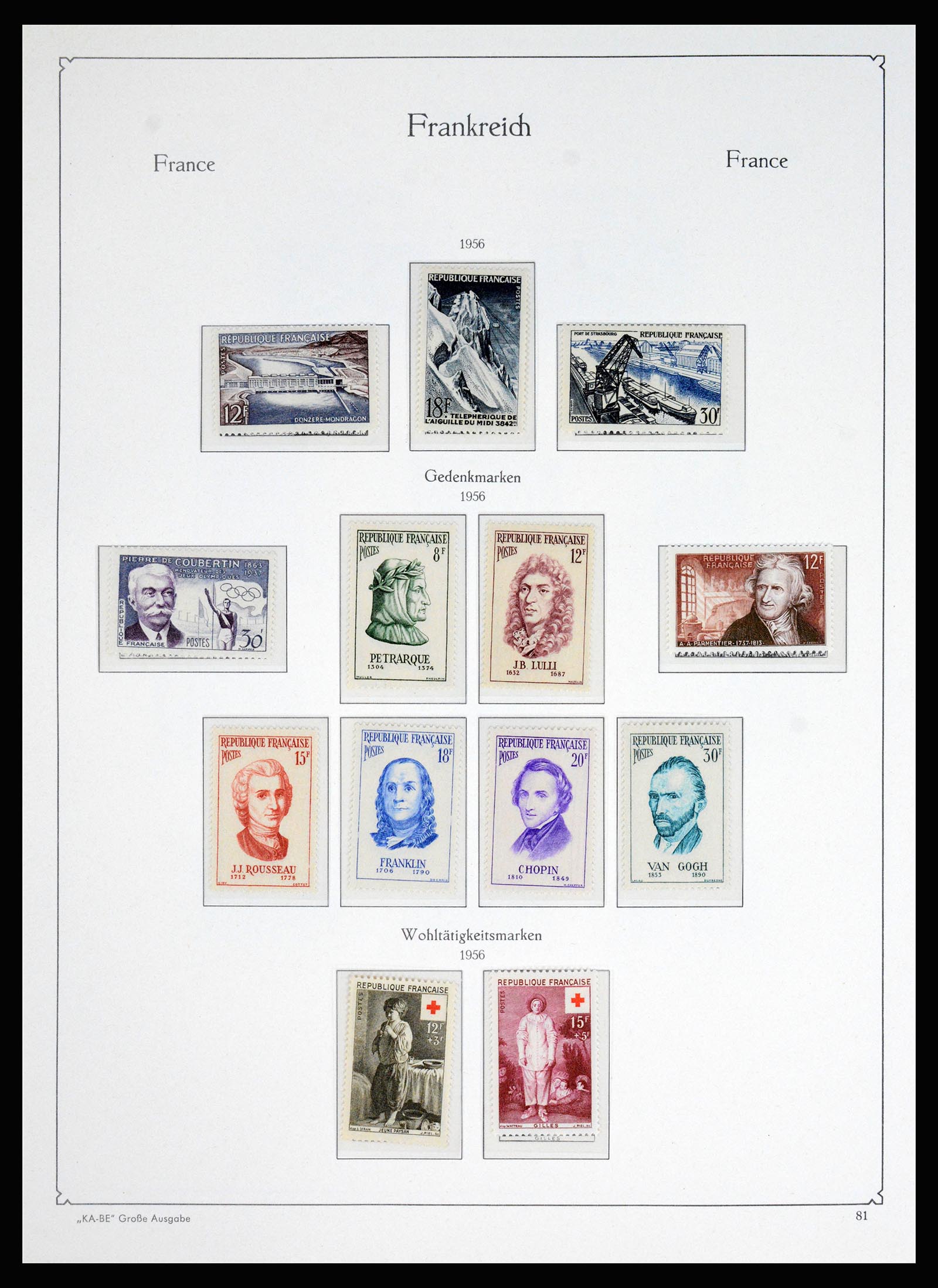 37187 065 - Postzegelverzameling 37187 Frankrijk 1932-1966.