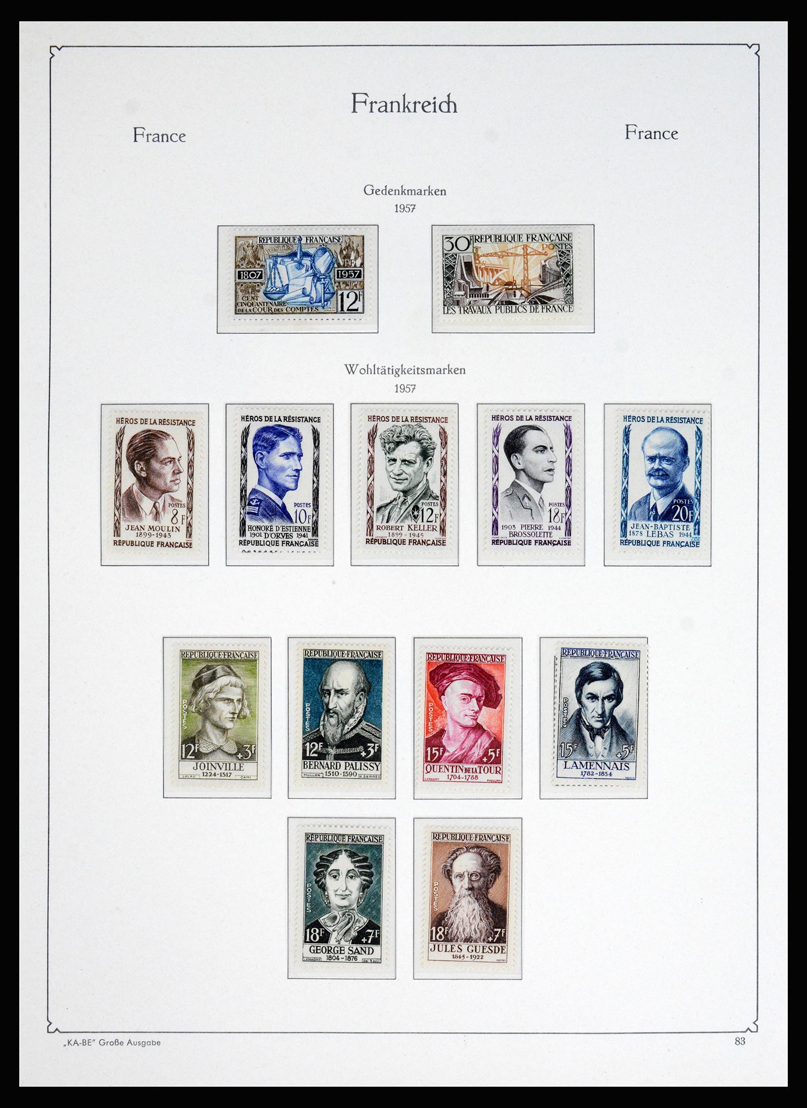 37187 067 - Postzegelverzameling 37187 Frankrijk 1932-1966.