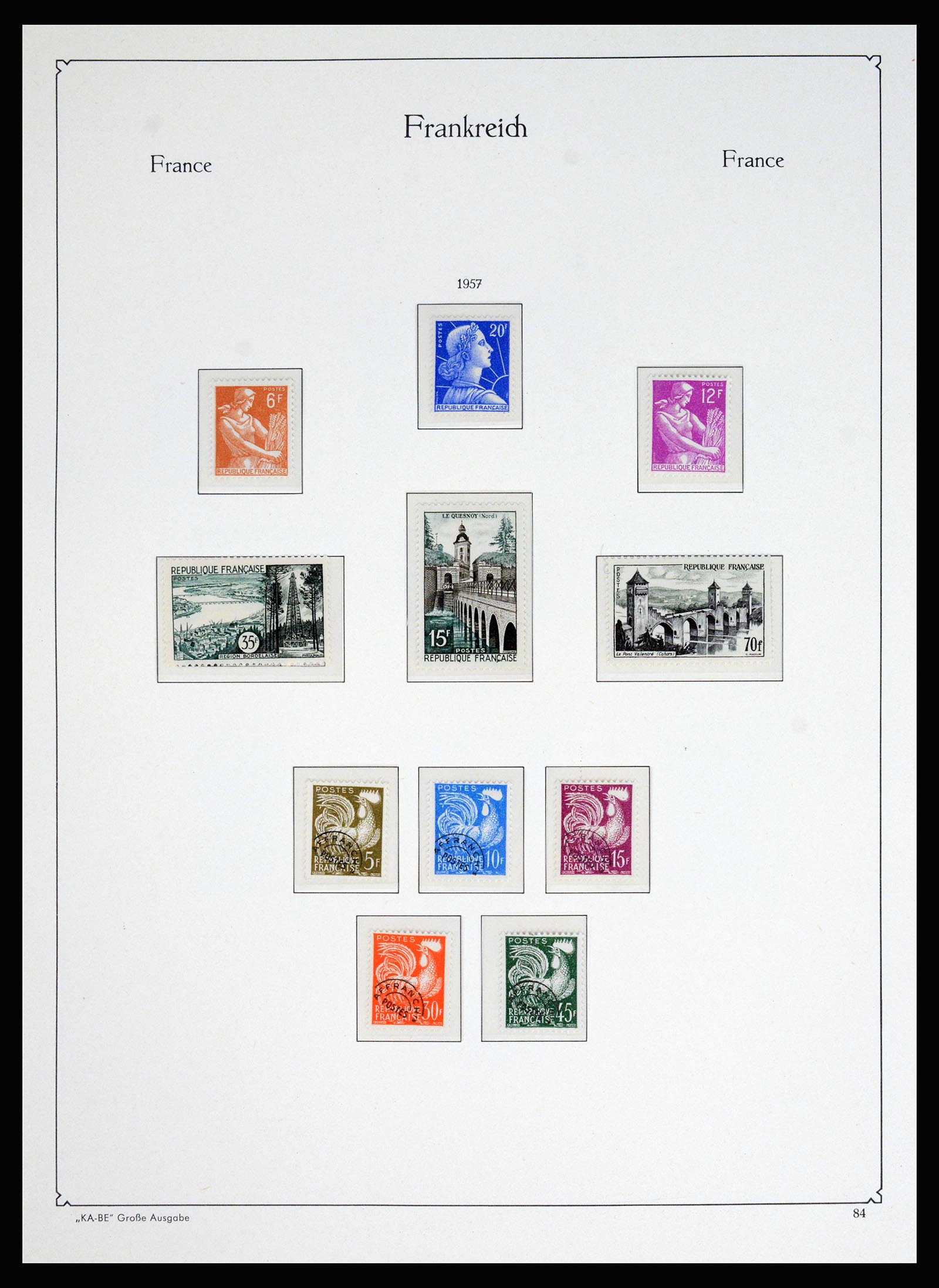 37187 068 - Postzegelverzameling 37187 Frankrijk 1932-1966.