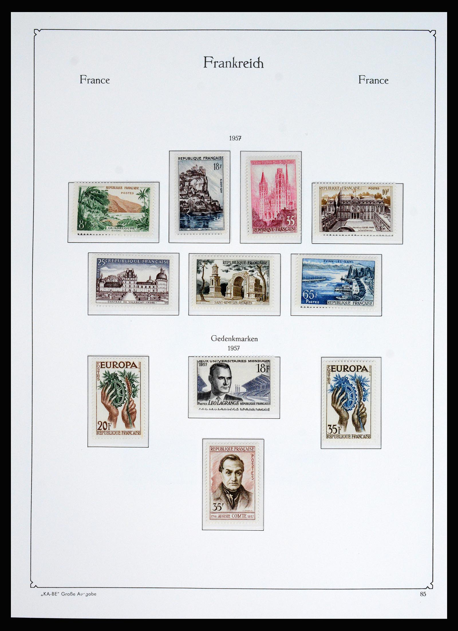37187 069 - Postzegelverzameling 37187 Frankrijk 1932-1966.