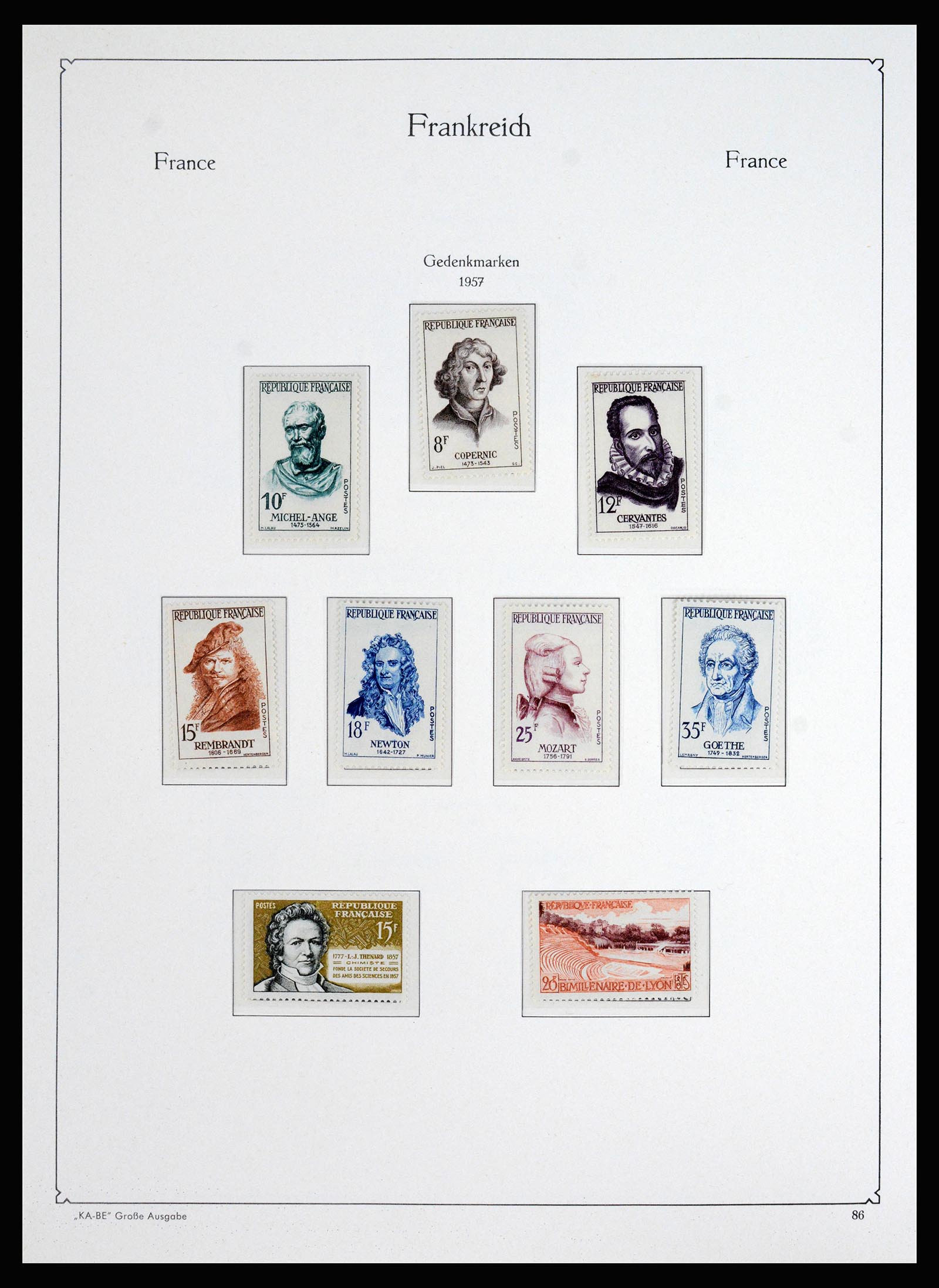 37187 070 - Postzegelverzameling 37187 Frankrijk 1932-1966.