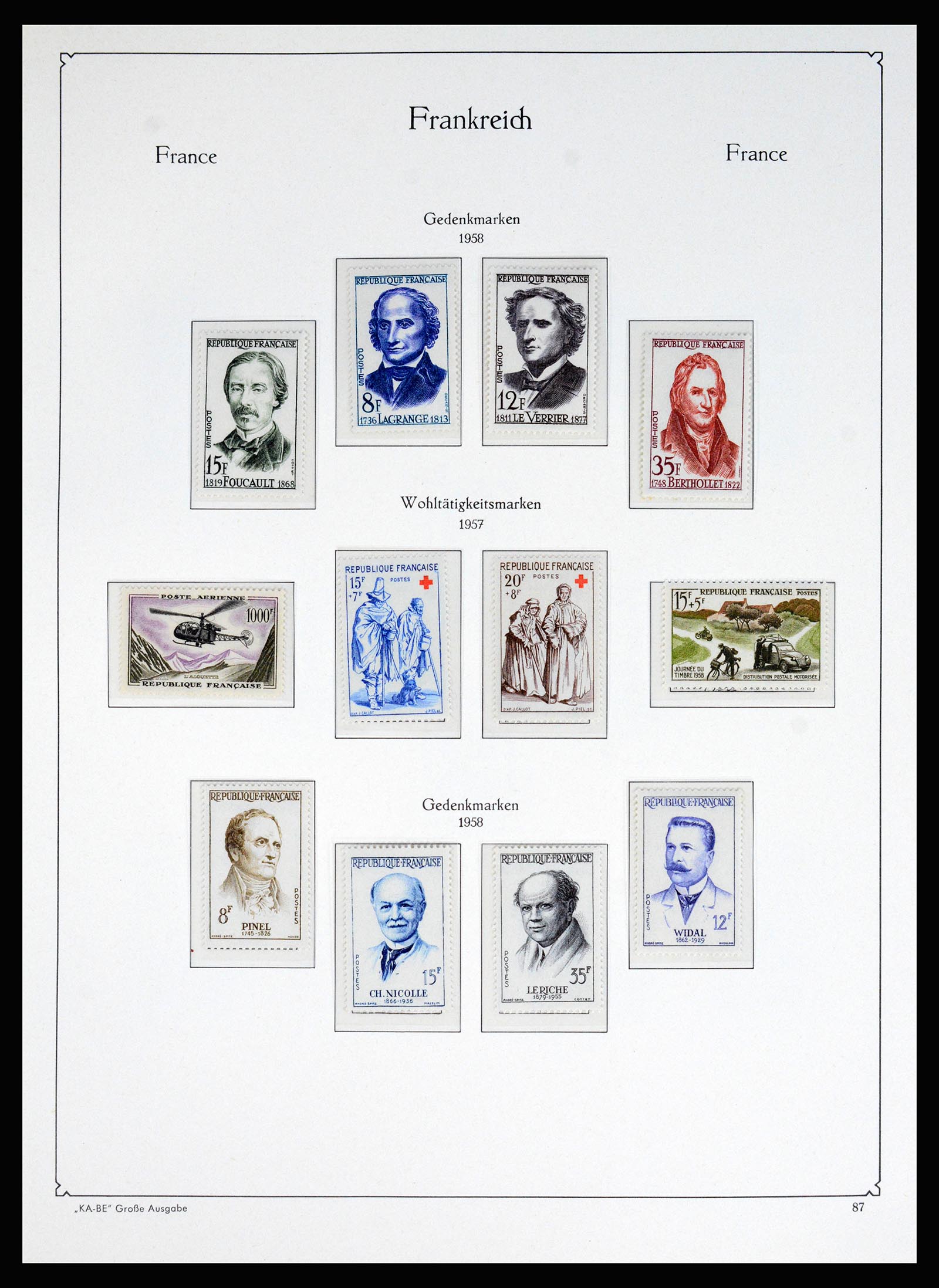 37187 071 - Postzegelverzameling 37187 Frankrijk 1932-1966.