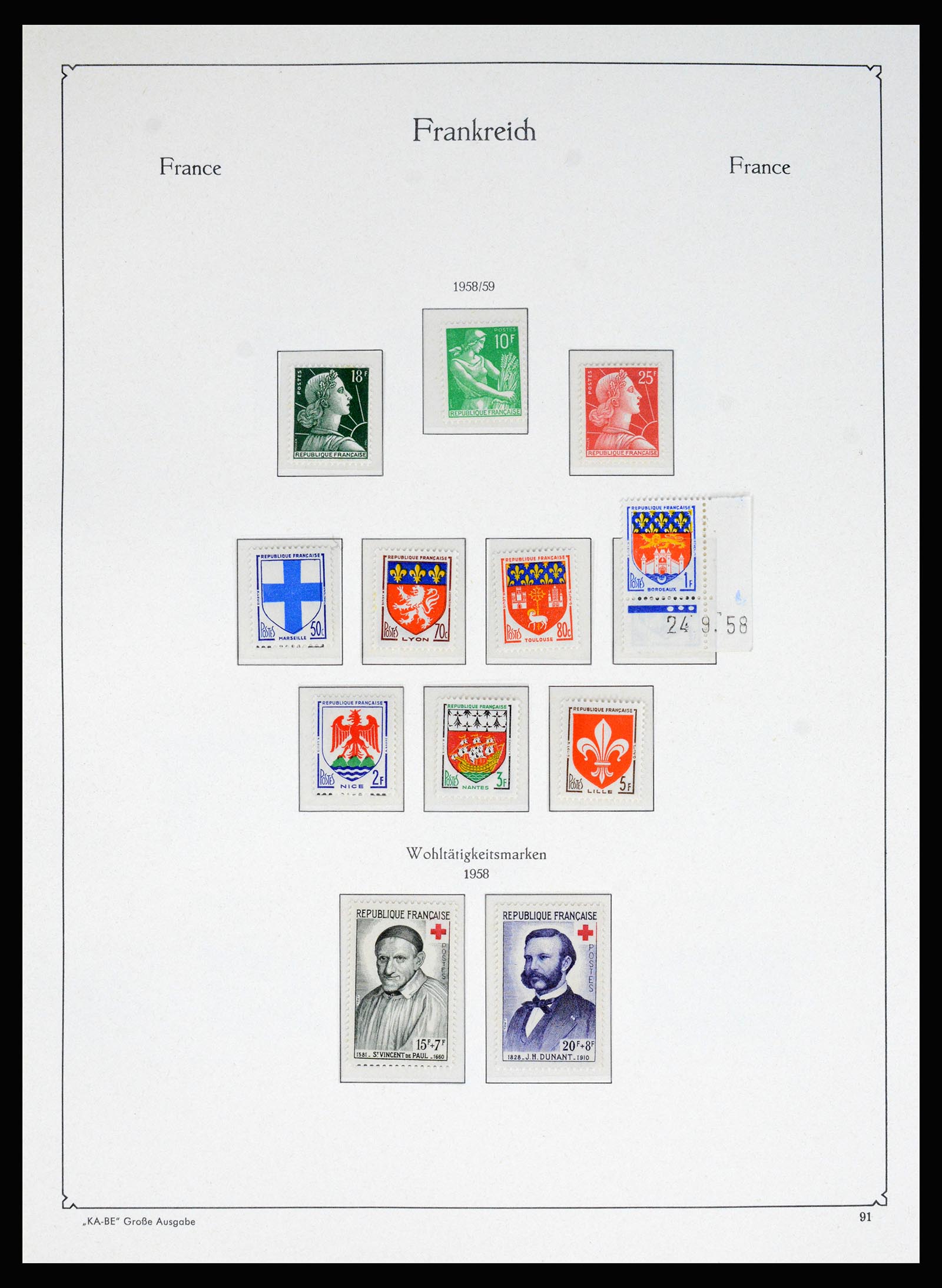 37187 075 - Postzegelverzameling 37187 Frankrijk 1932-1966.