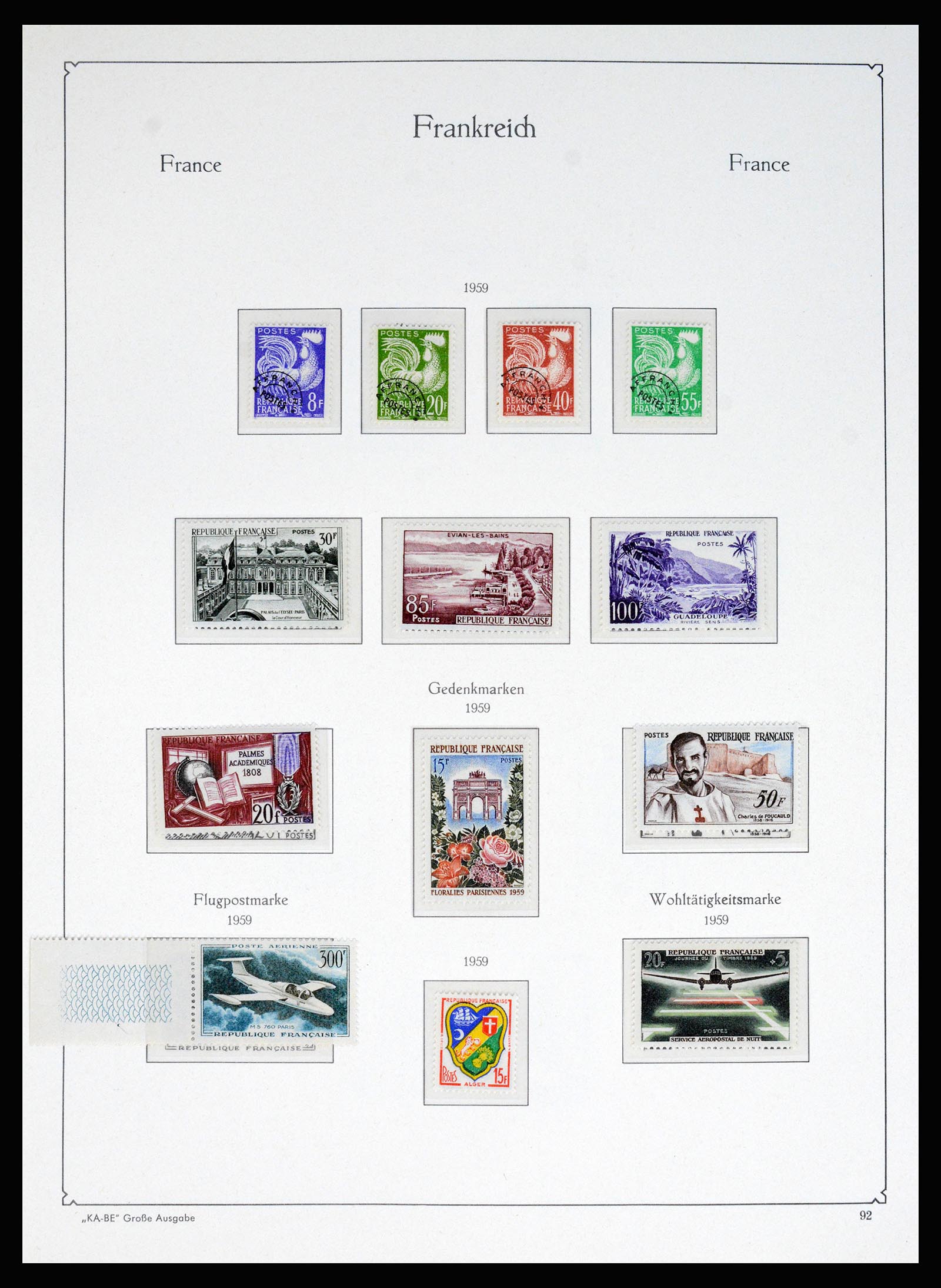 37187 076 - Postzegelverzameling 37187 Frankrijk 1932-1966.