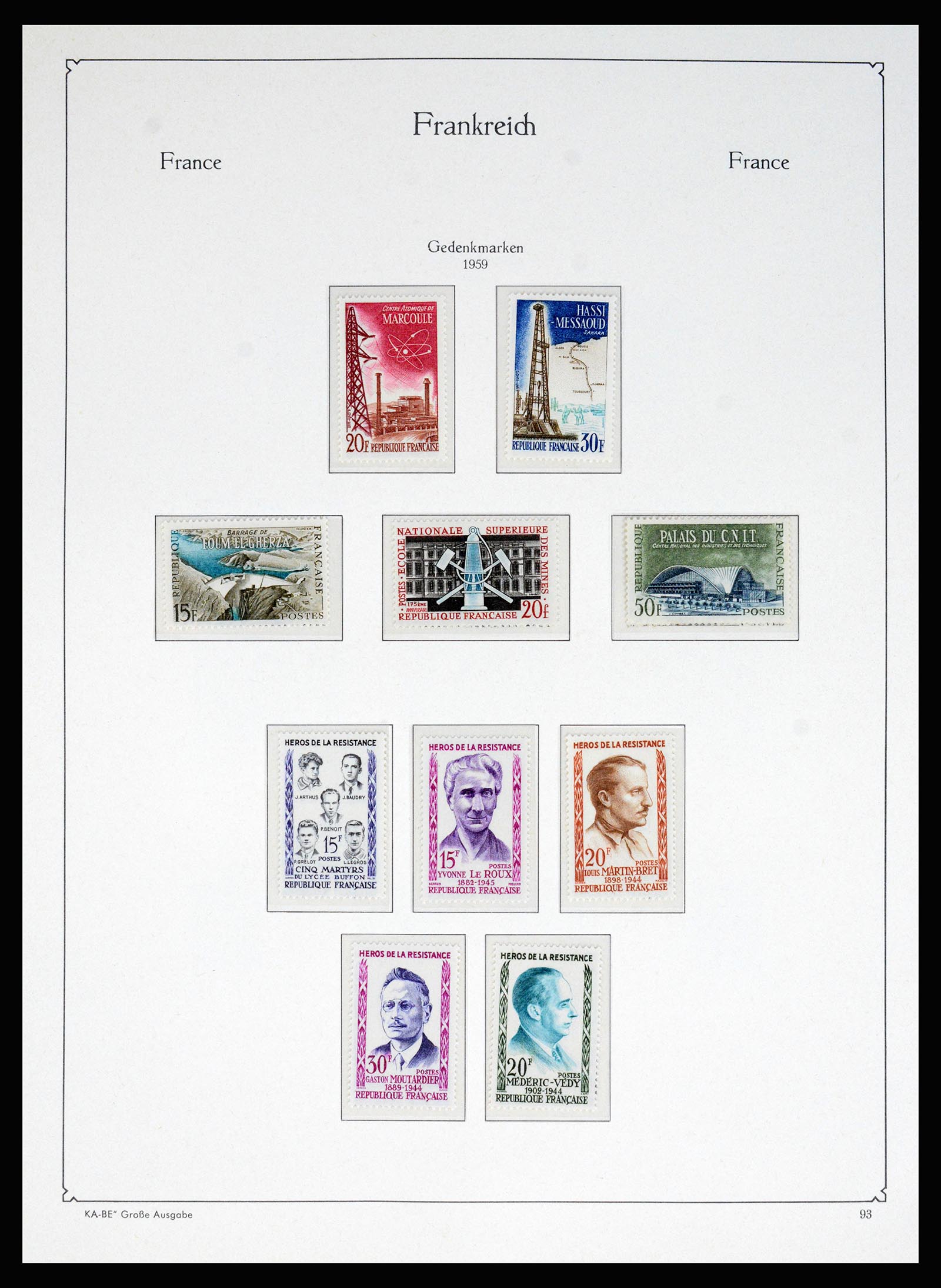 37187 077 - Postzegelverzameling 37187 Frankrijk 1932-1966.