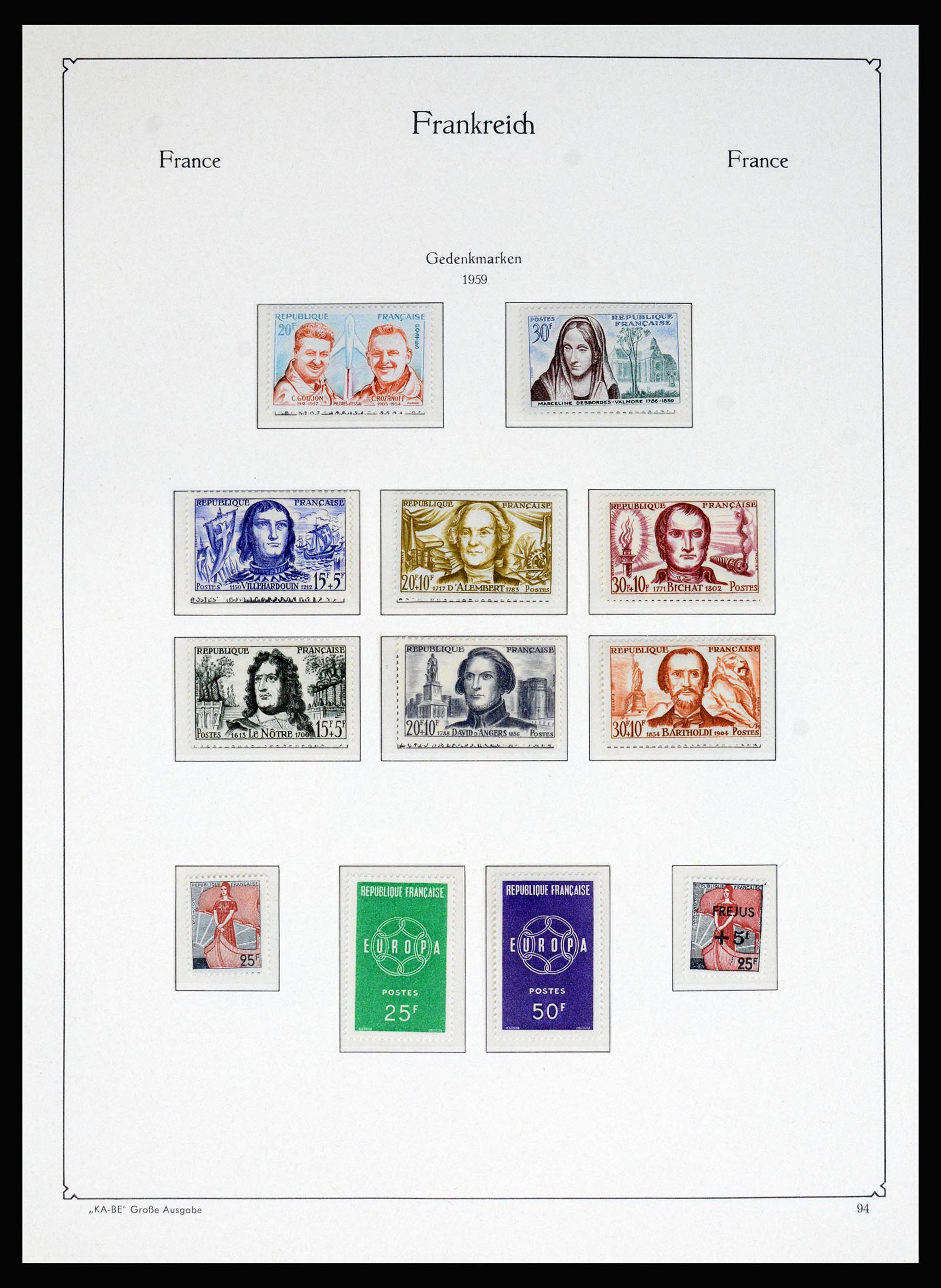 37187 078 - Postzegelverzameling 37187 Frankrijk 1932-1966.