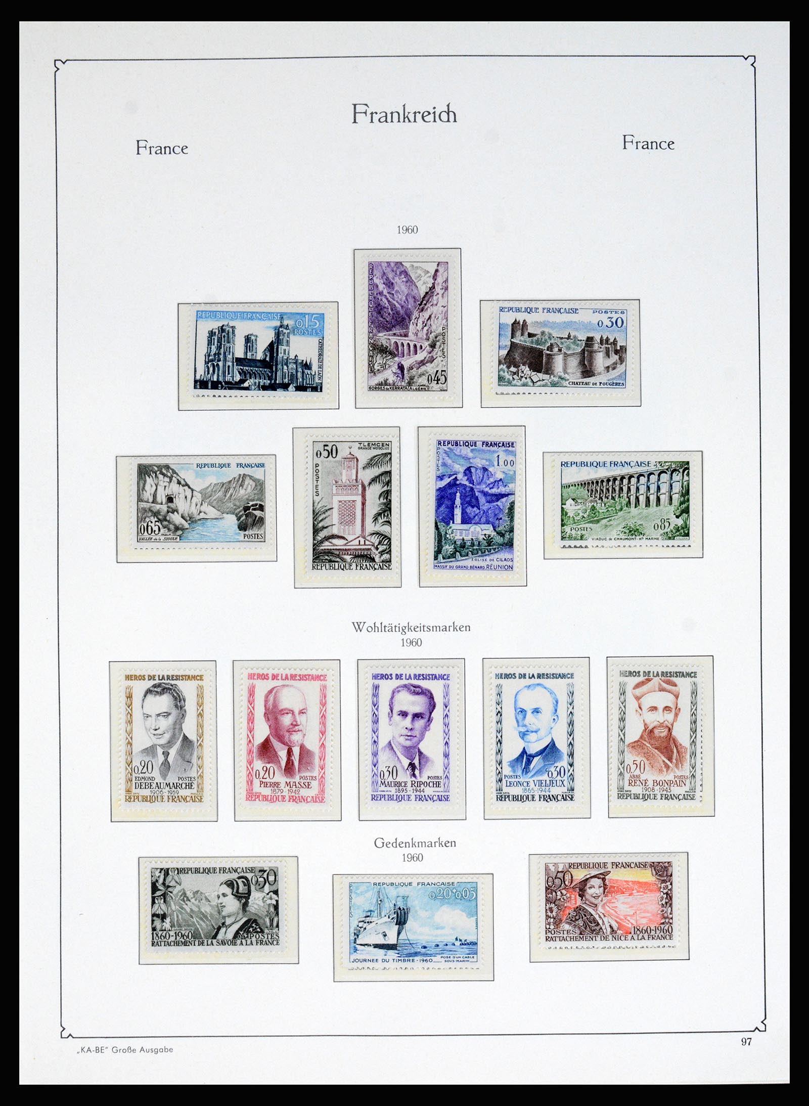 37187 081 - Stamp collection 37187 France 1932-1966.