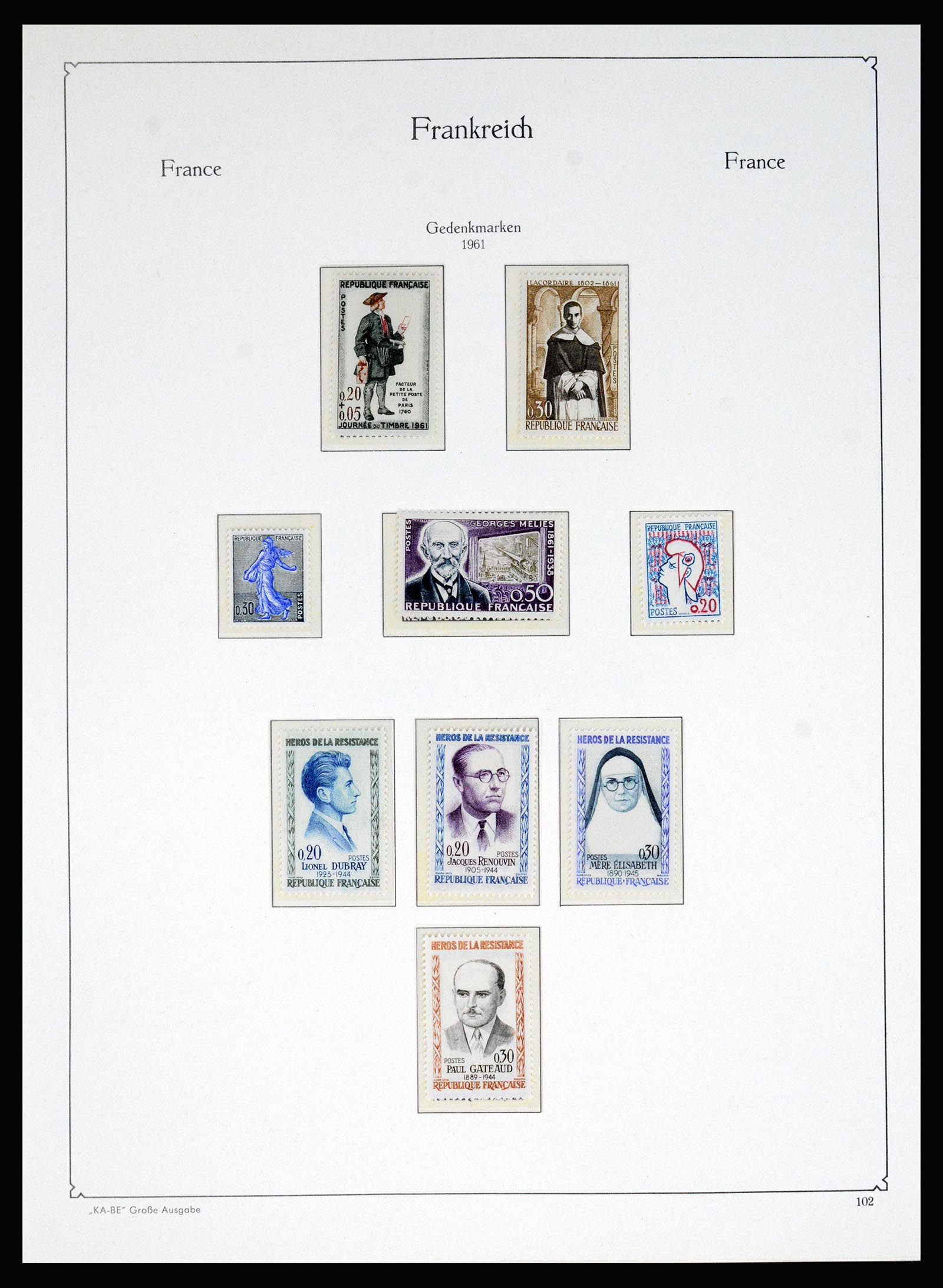 37187 086 - Stamp collection 37187 France 1932-1966.