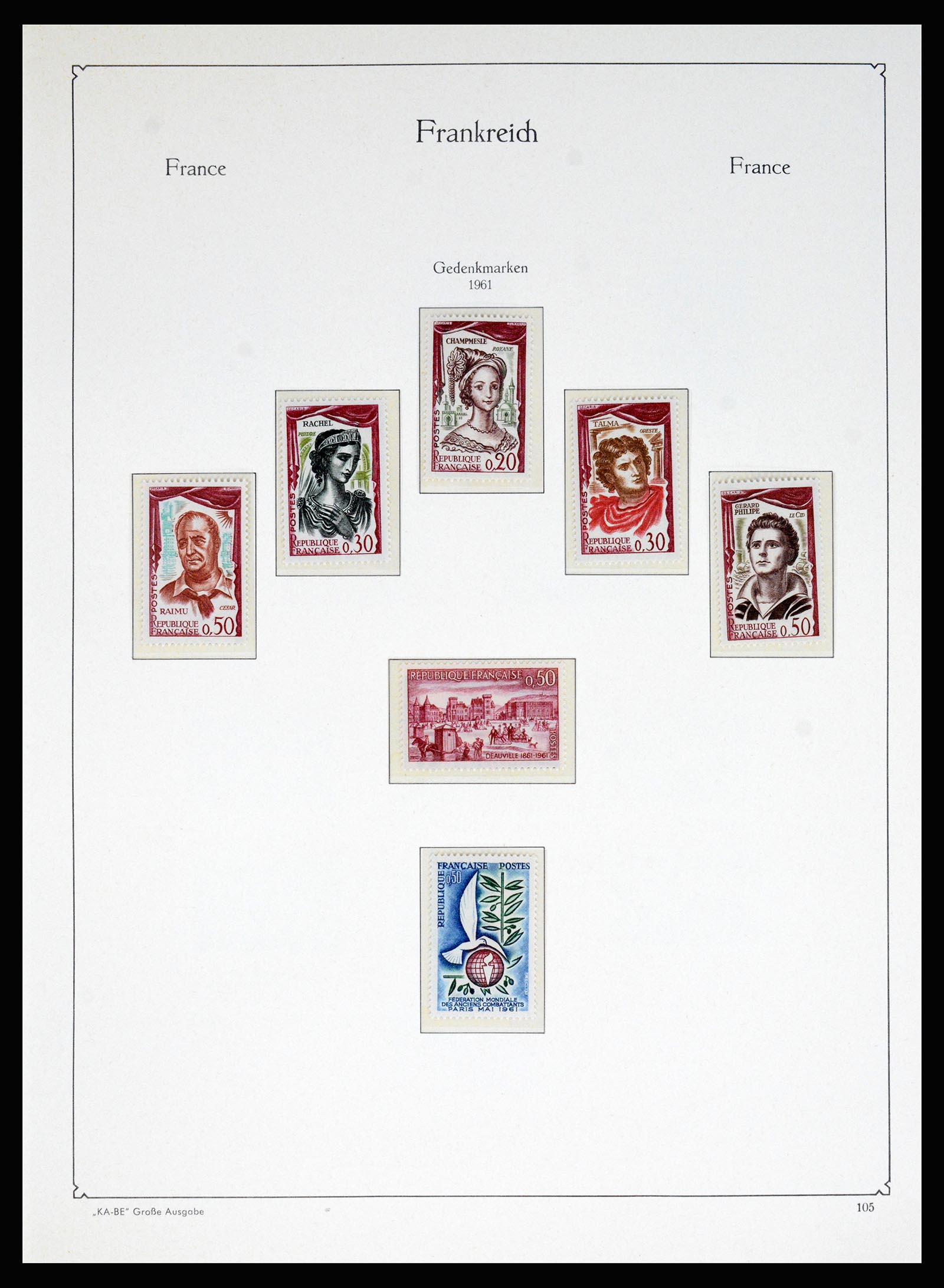 37187 089 - Stamp collection 37187 France 1932-1966.