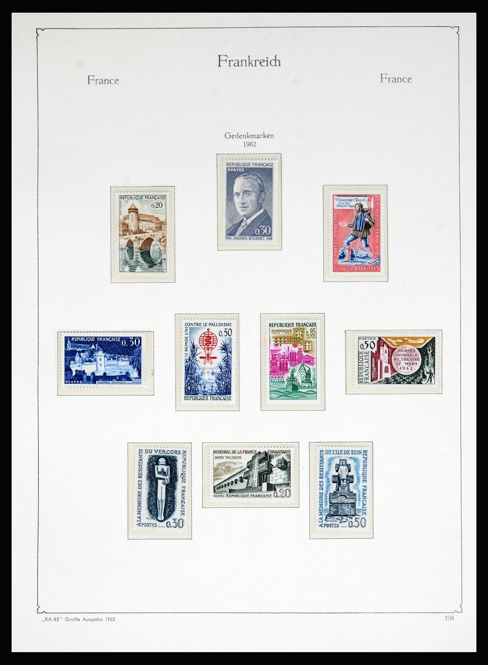 37187 092 - Stamp collection 37187 France 1932-1966.