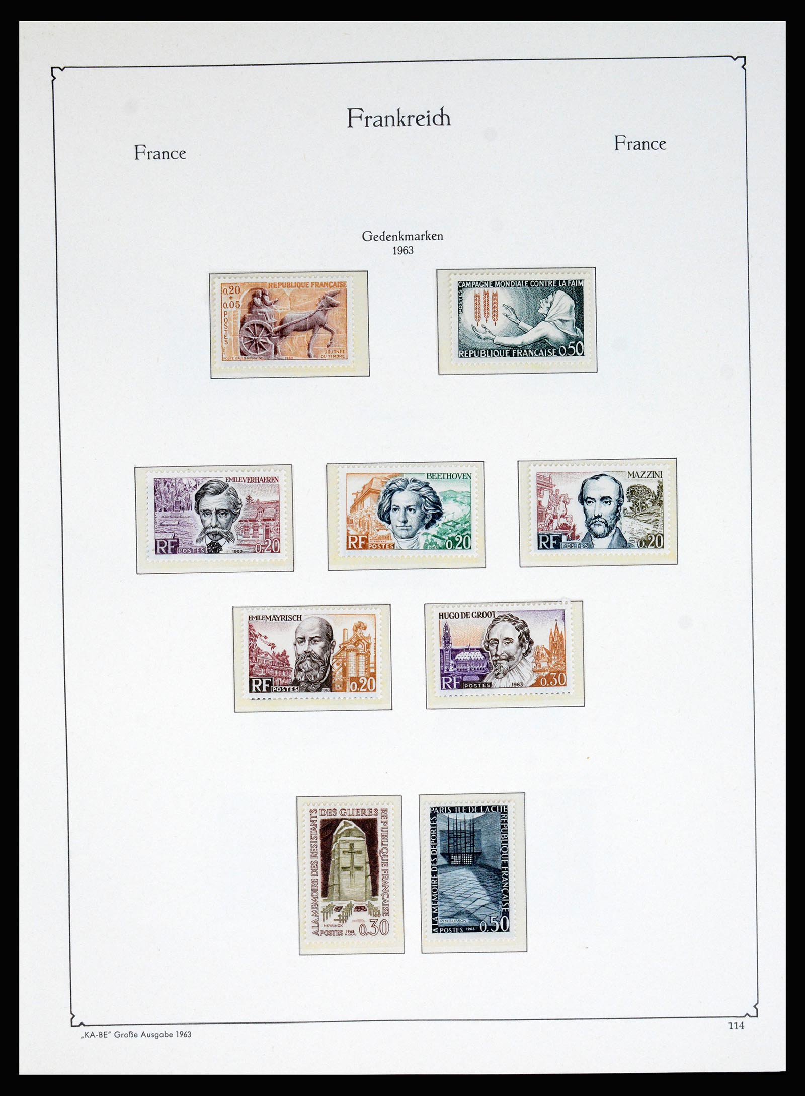37187 098 - Stamp collection 37187 France 1932-1966.