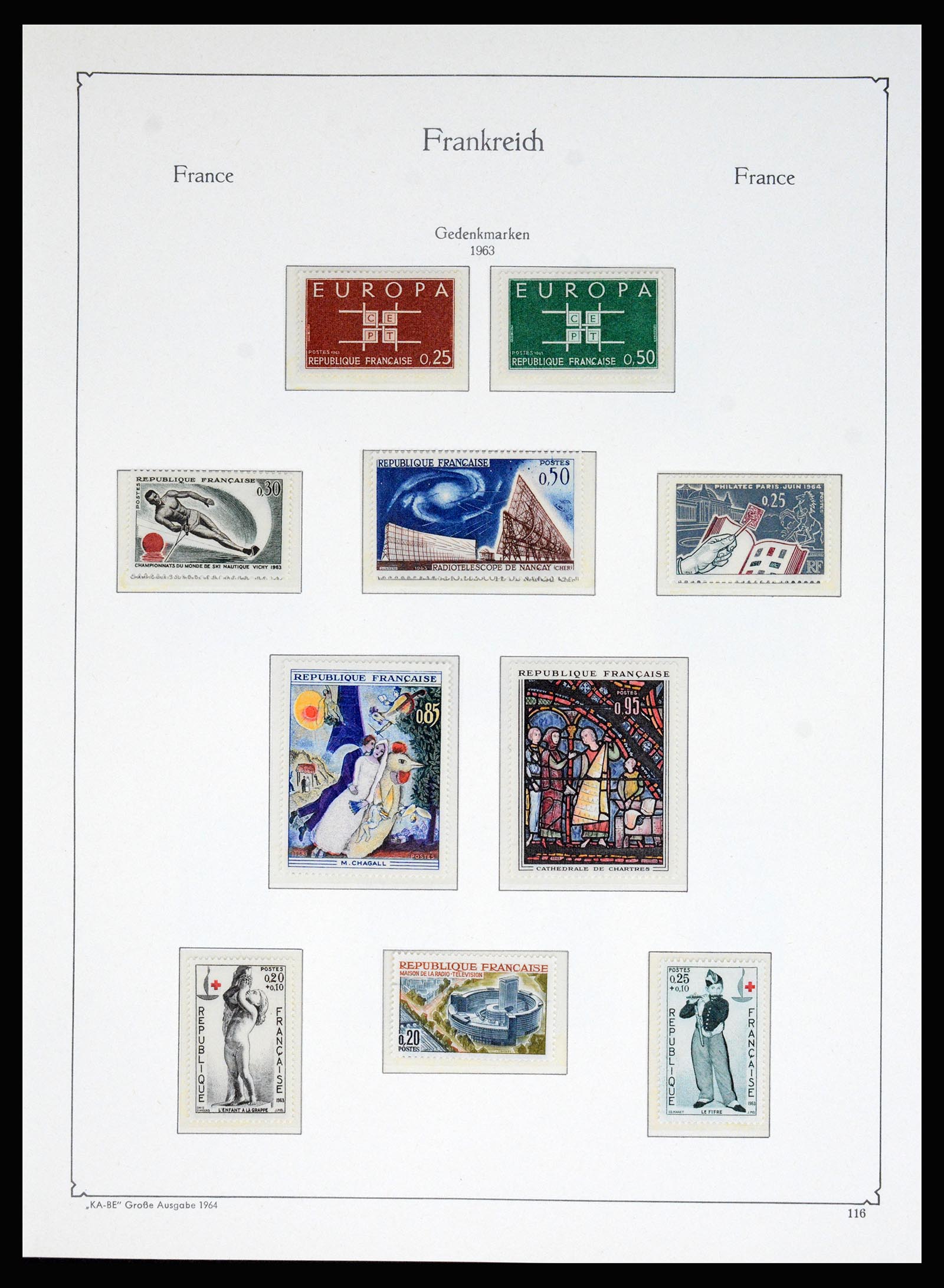 37187 100 - Stamp collection 37187 France 1932-1966.