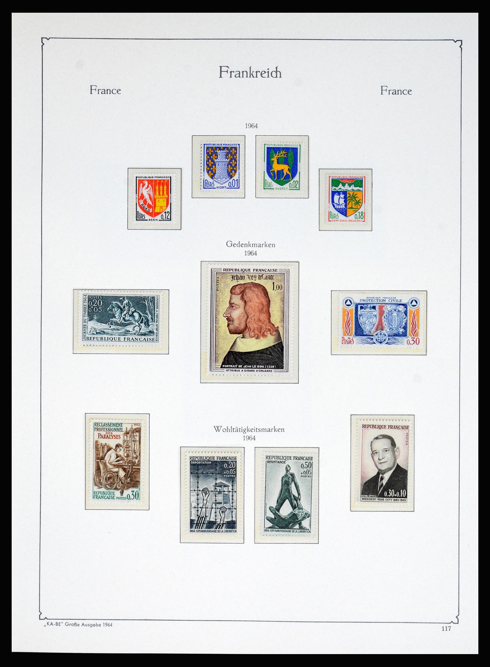 37187 101 - Stamp collection 37187 France 1932-1966.